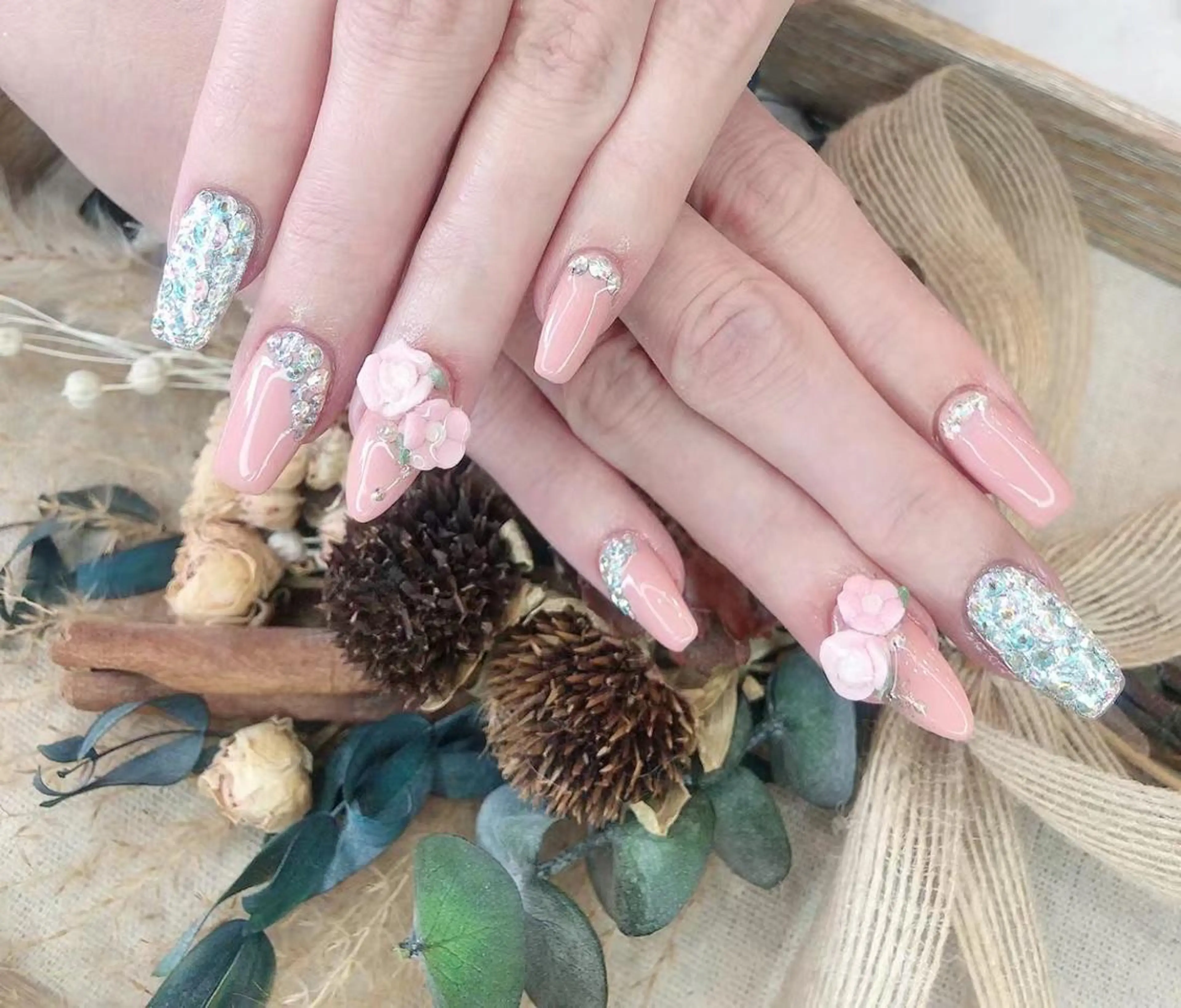 ネイル ピンク 春ネイル Babarla Nailのネイルデザイン
