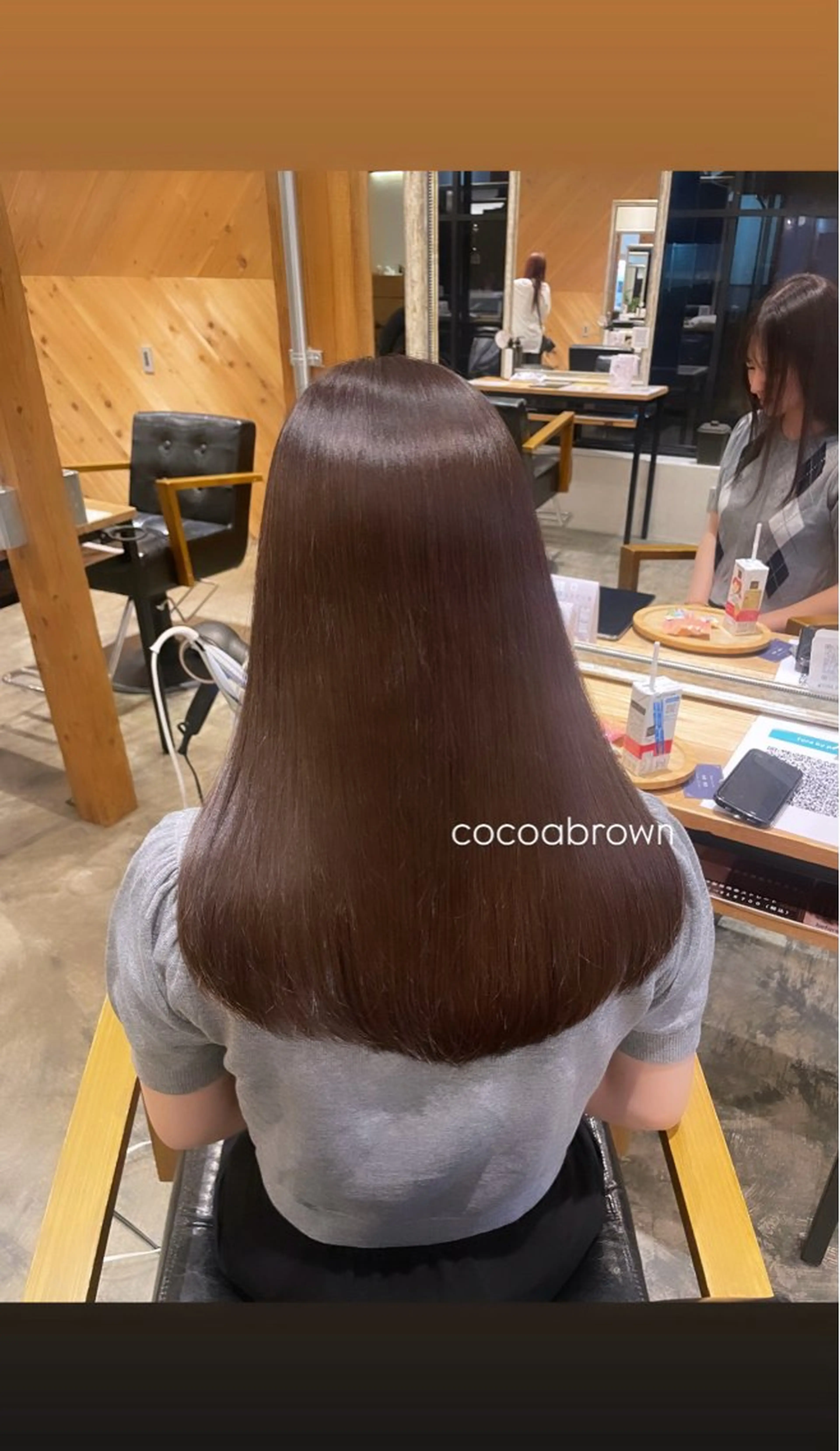 ロング カラー ブラウンカラー ココアブラウン ヘアカラー ⋆*ブリーチカラ ー/愛佳.⋆𝜗𝜚のヘアスタイル