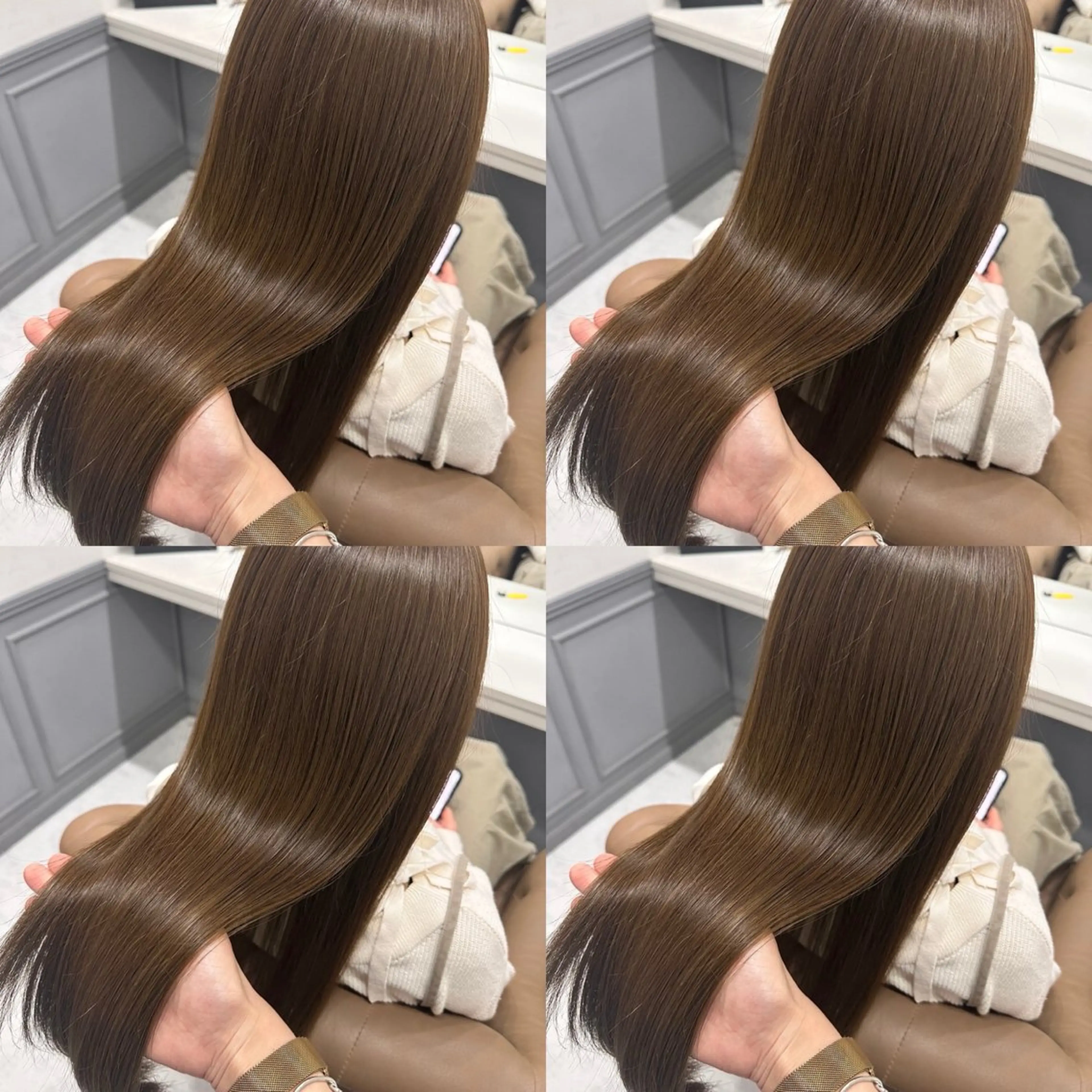 ロング カラー ヘアカラー トリートメント 🎀韓国ヘア/ 髪質改善 このは🎀のヘアスタイル