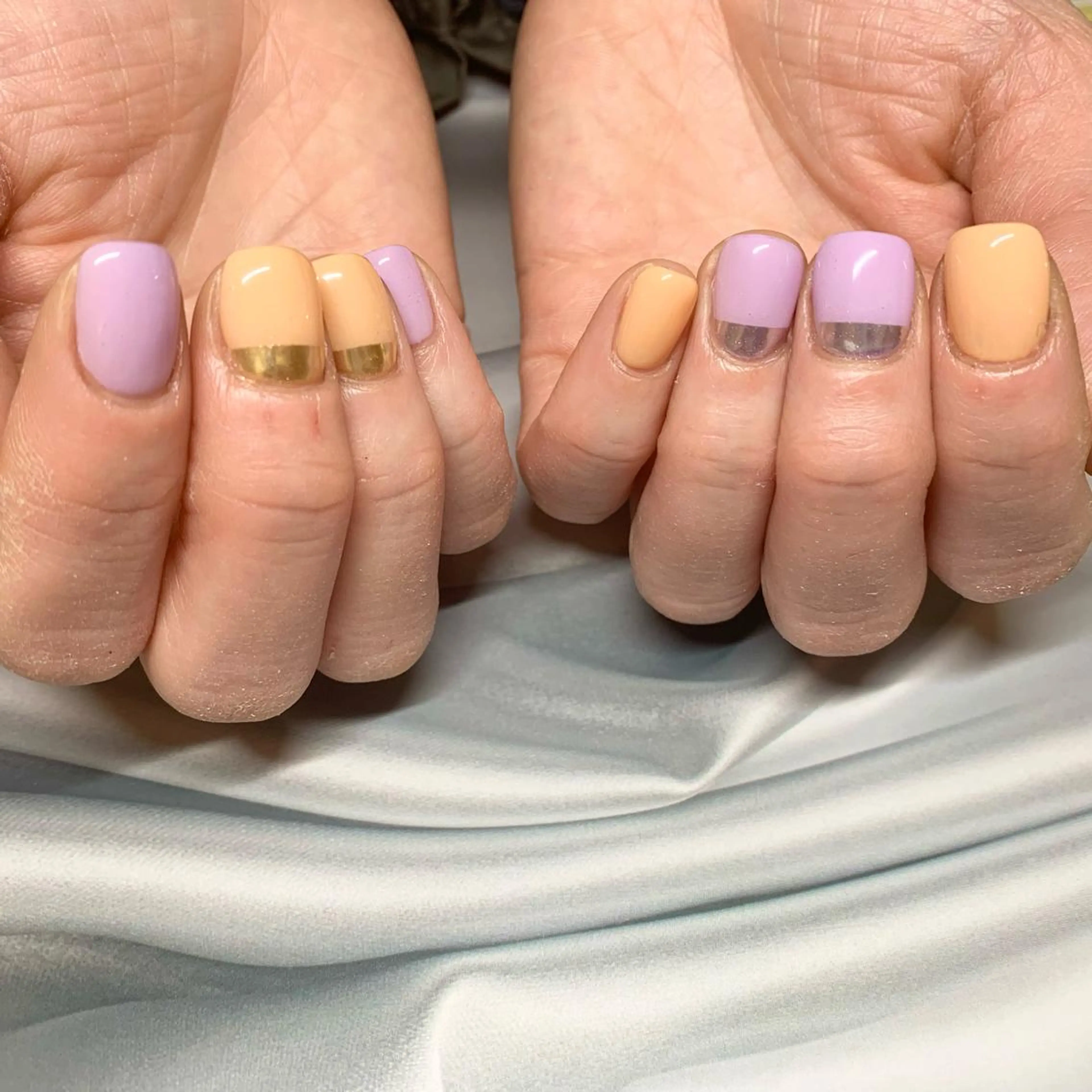 ネイル ミラーネイル ハンドネイル ウシク ミユキのネイルデザイン