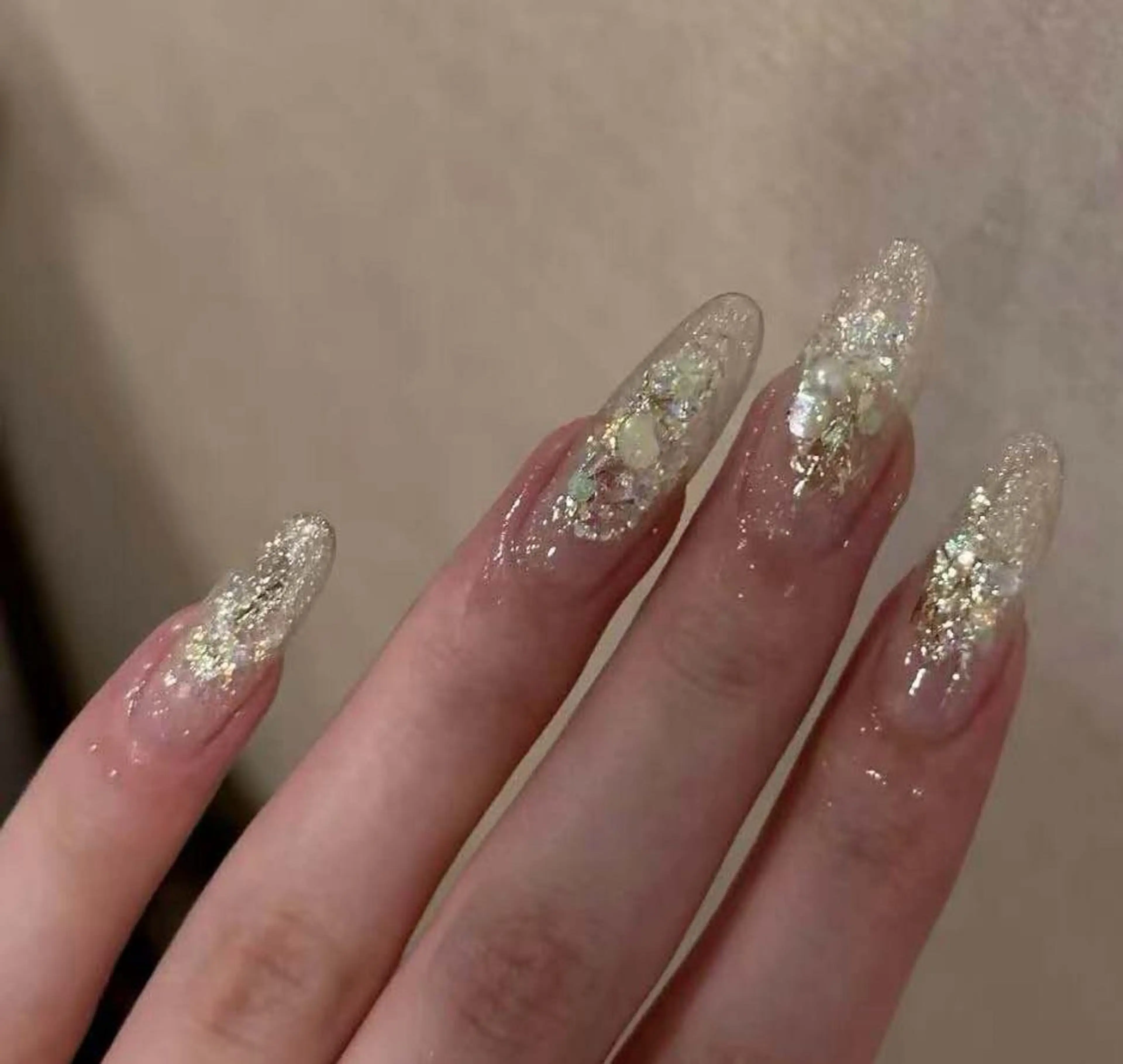 ネイル オーロラネイル フラワーネイル フットネイル フレンチネイル ジェルネイル ハンドネイル BabyYouMi nailのネイルデザイン