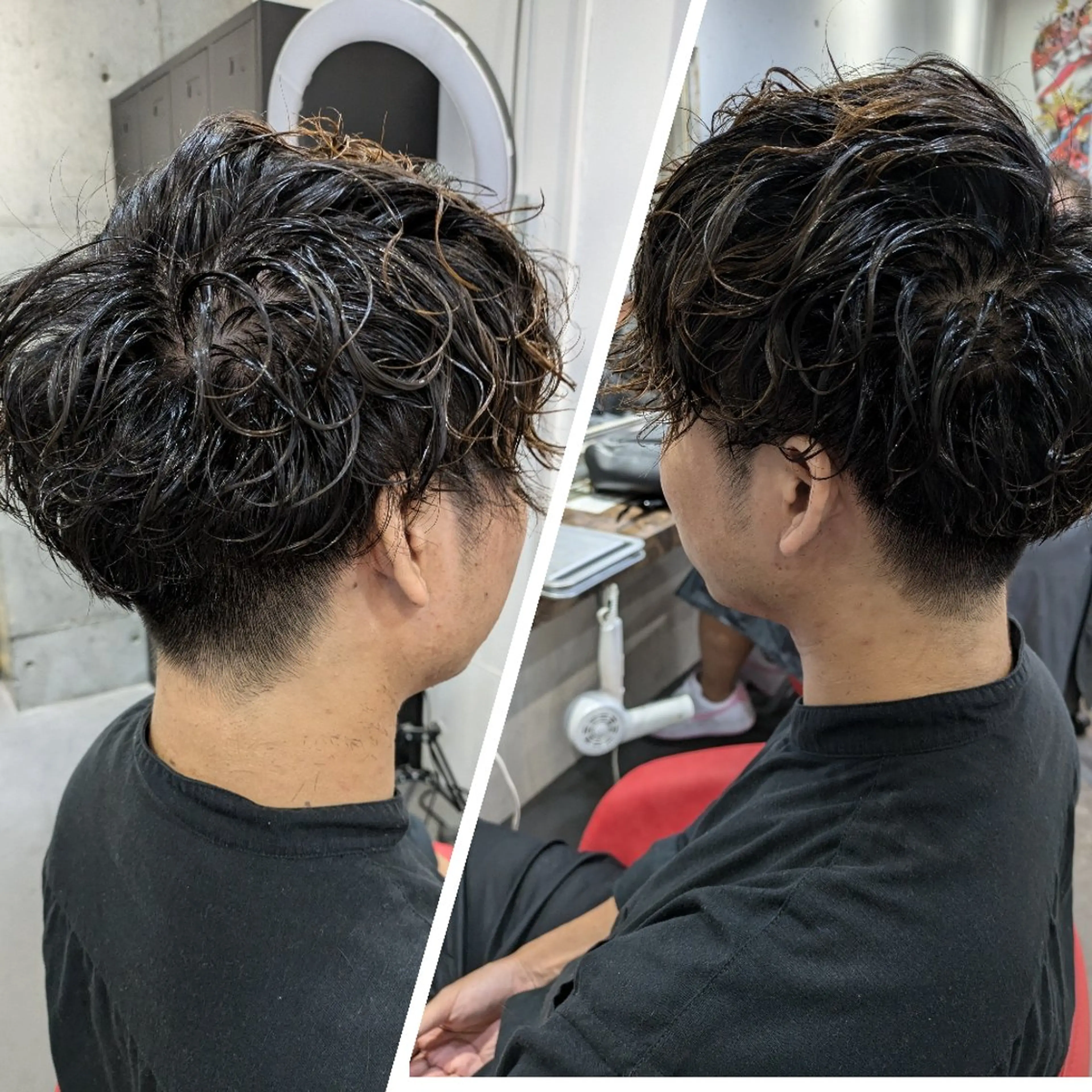 ショート パーマ メンズ メンズパーマ カット パーマ KUGE AKIFUMIのヘアスタイル