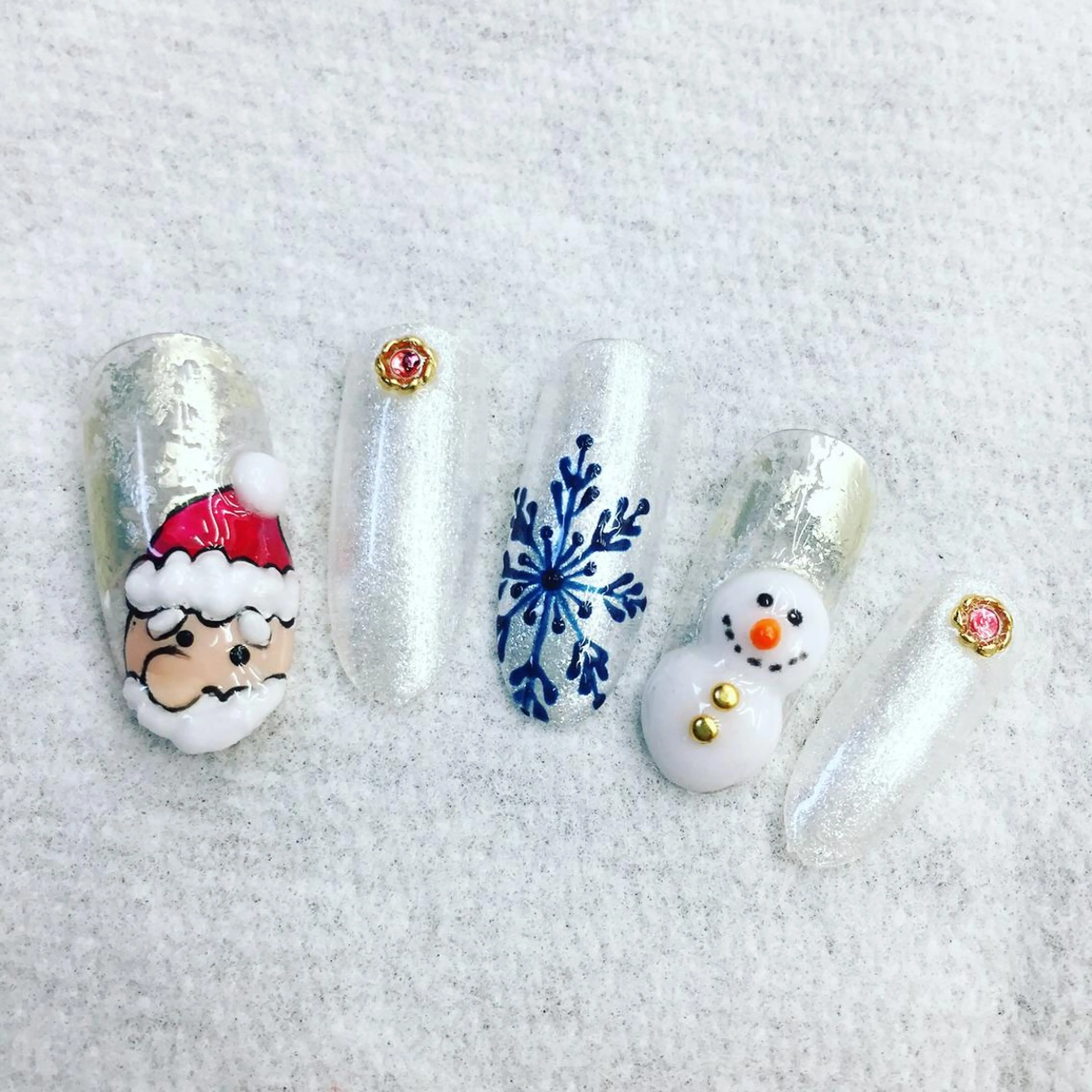 ネイル 冬ネイル クリスマス miel nailのネイルデザイン