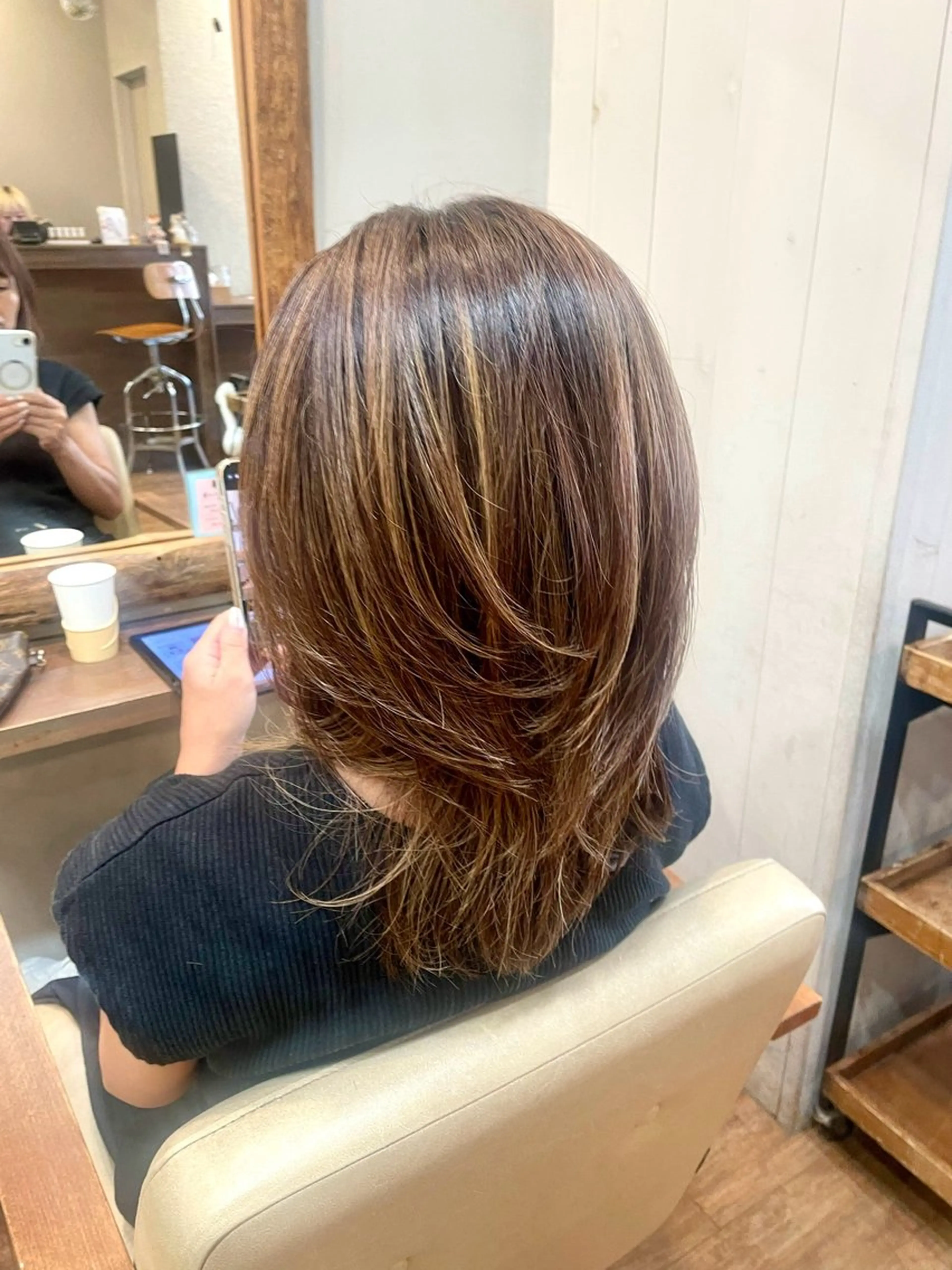 セミロング レイヤーカット オオシマミユ 🕊ショート募集中のヘアスタイル