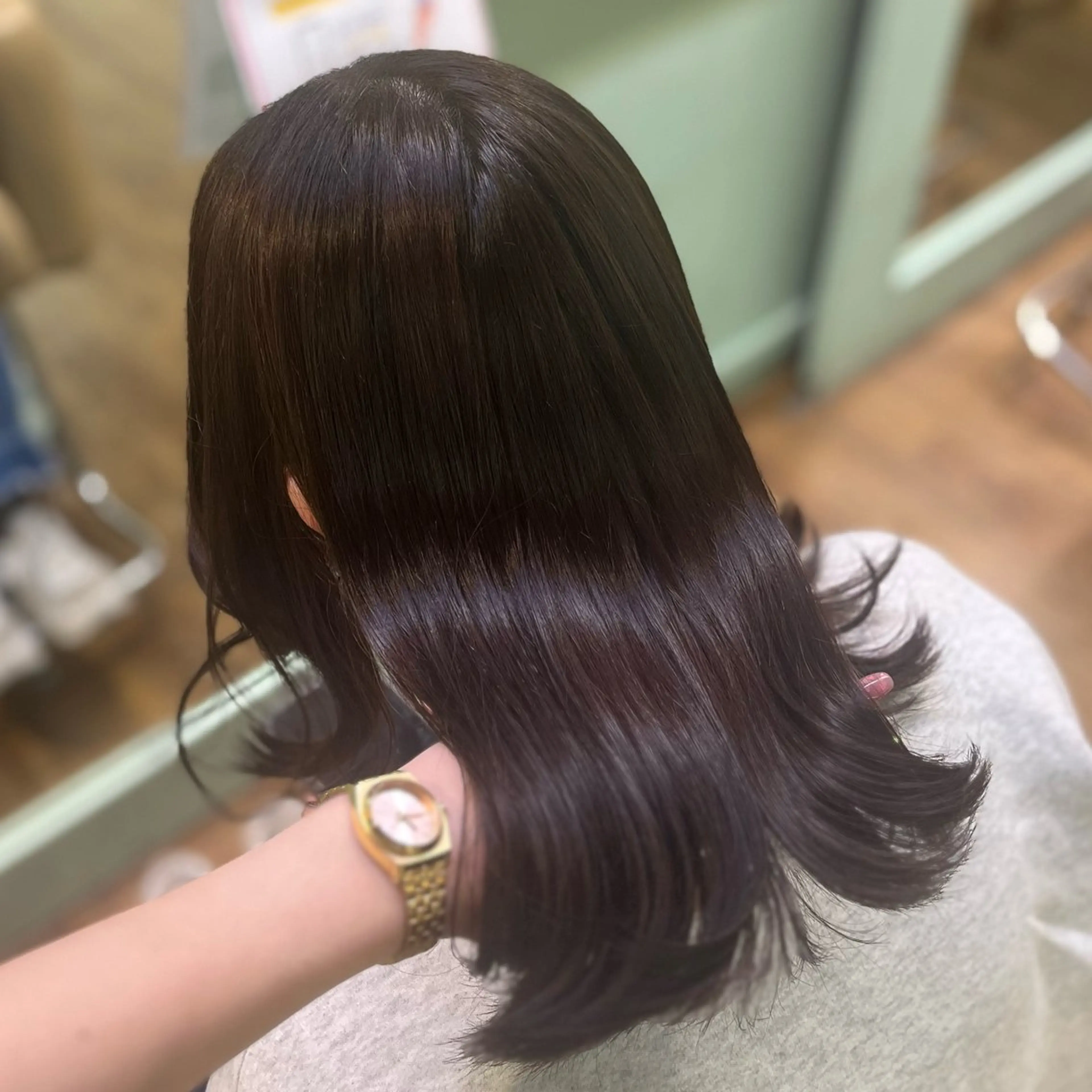 ミディアム カラー ヘアカラー トリートメント 🌙ナチュラル ツヤ髪　Runa🌙のヘアスタイル