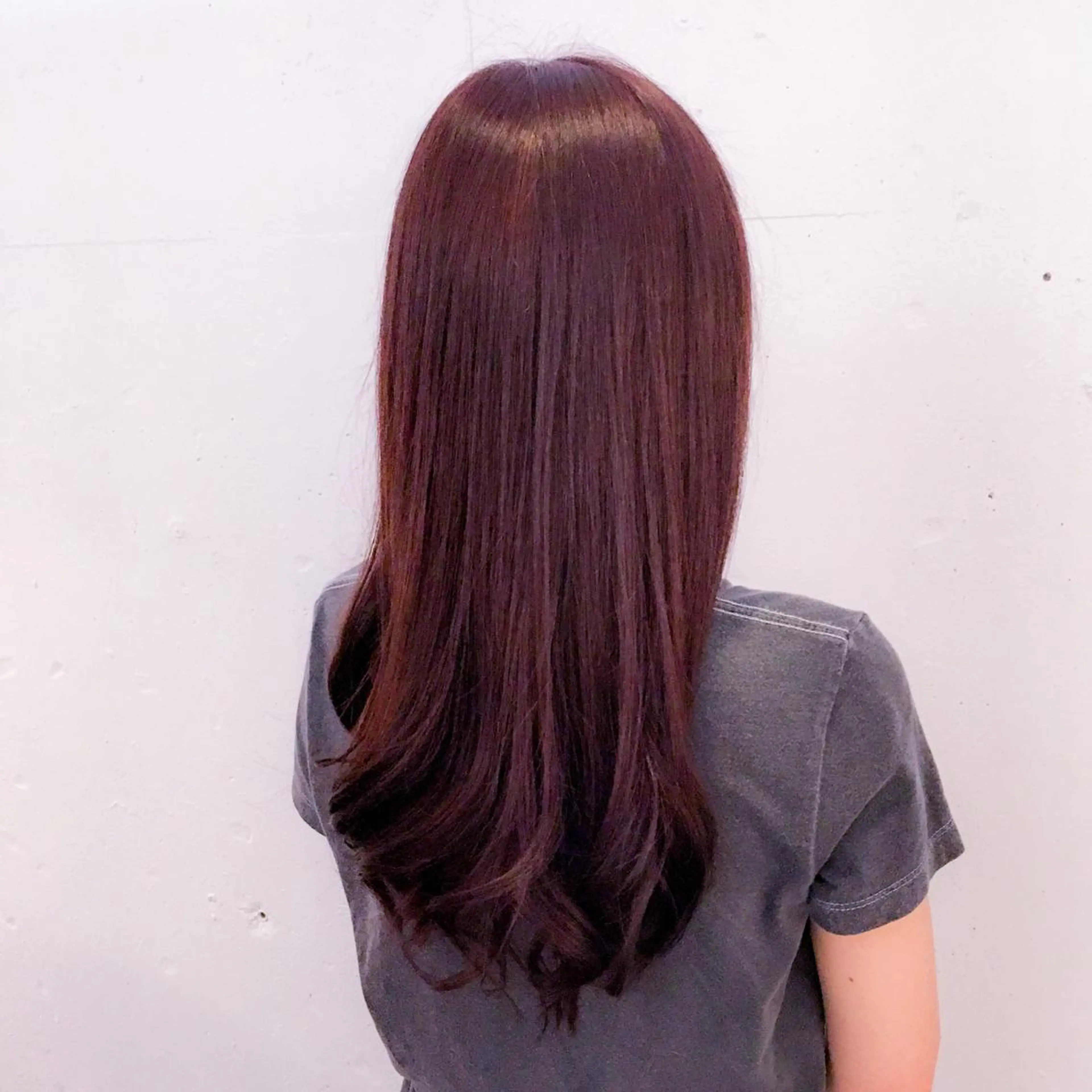 ロング カラー パーマ ヘアカラー トリートメント トミタ アツシのヘアスタイル