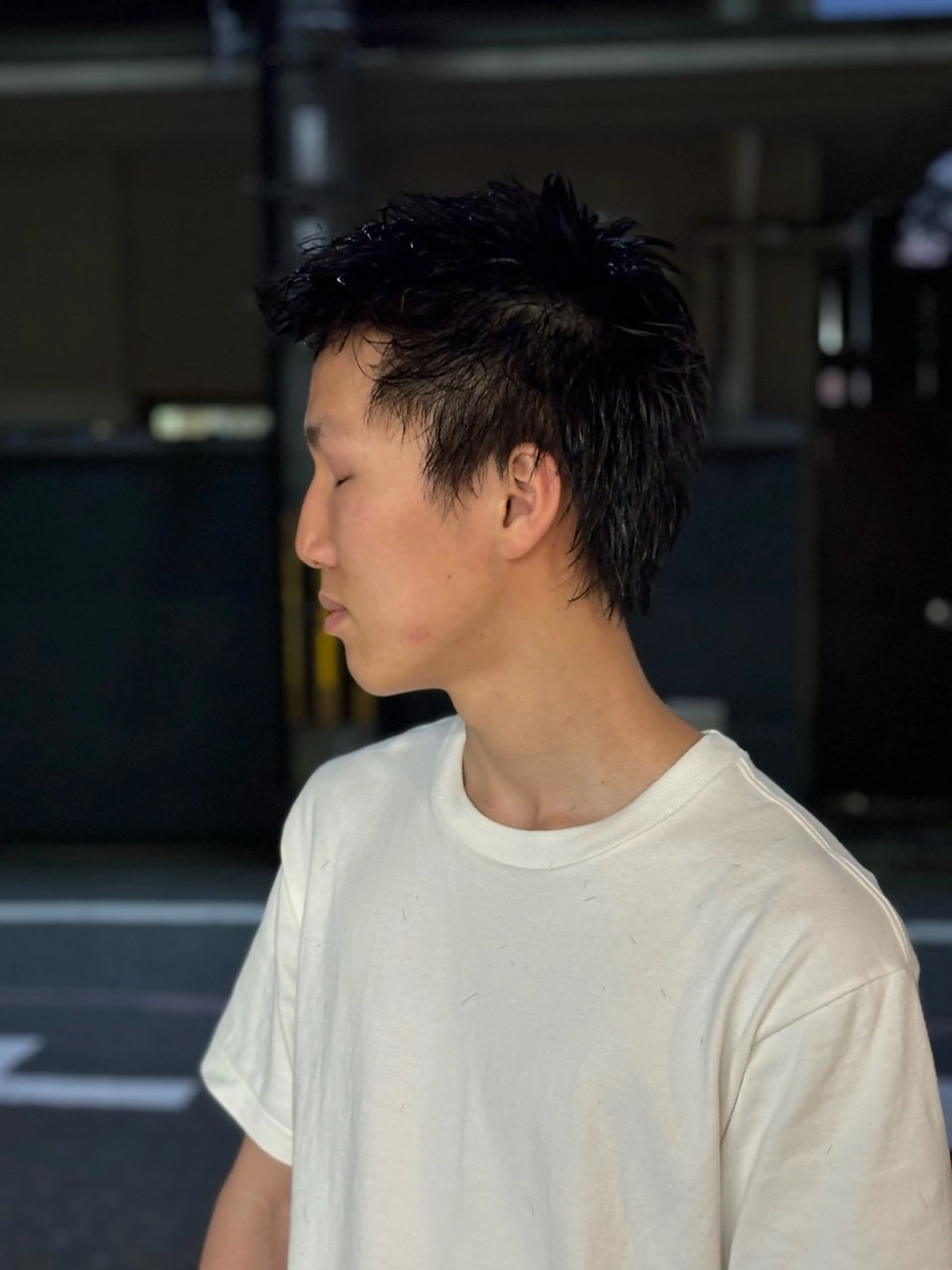 メンズ スパイキーショート darts所属・マツダ レンのヘアスタイル