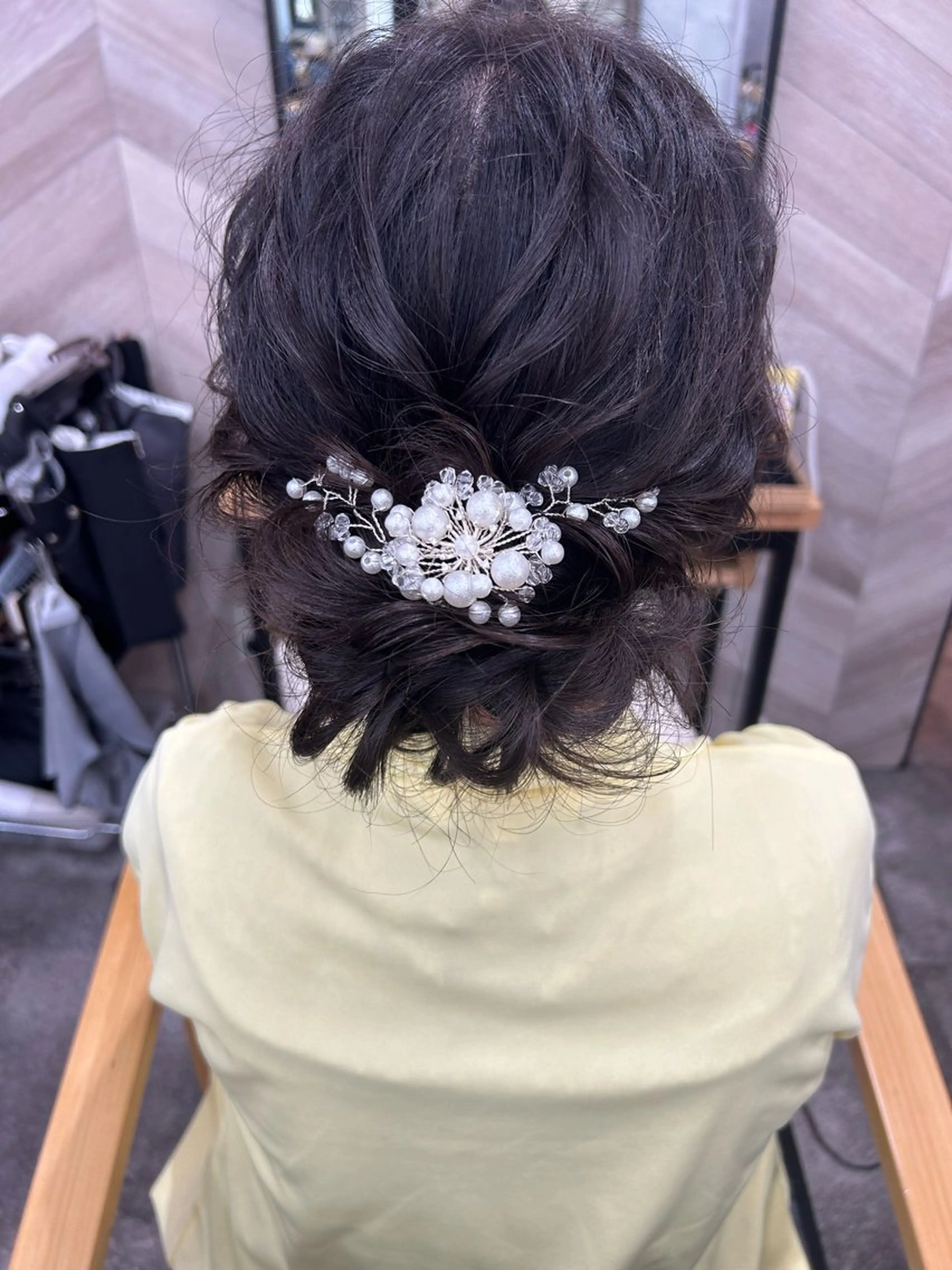 セミロング ヘアアレンジ ヘアセット 飯塚 沙衣のヘアスタイル