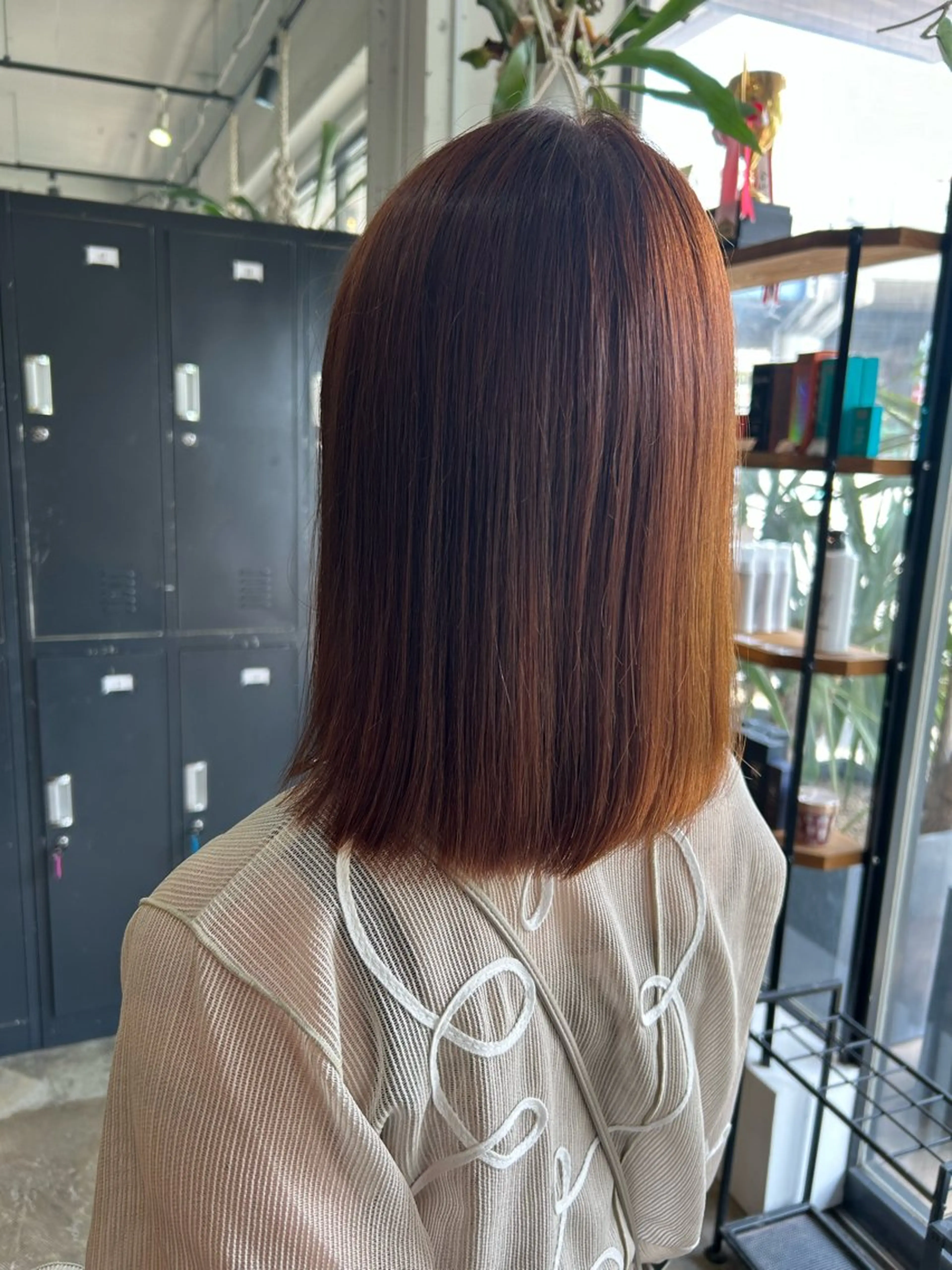 ミディアム ボブ ヘアカラー FERIA桃山台🍑 𝕄𝕖𝕘𝕦のヘアスタイル
