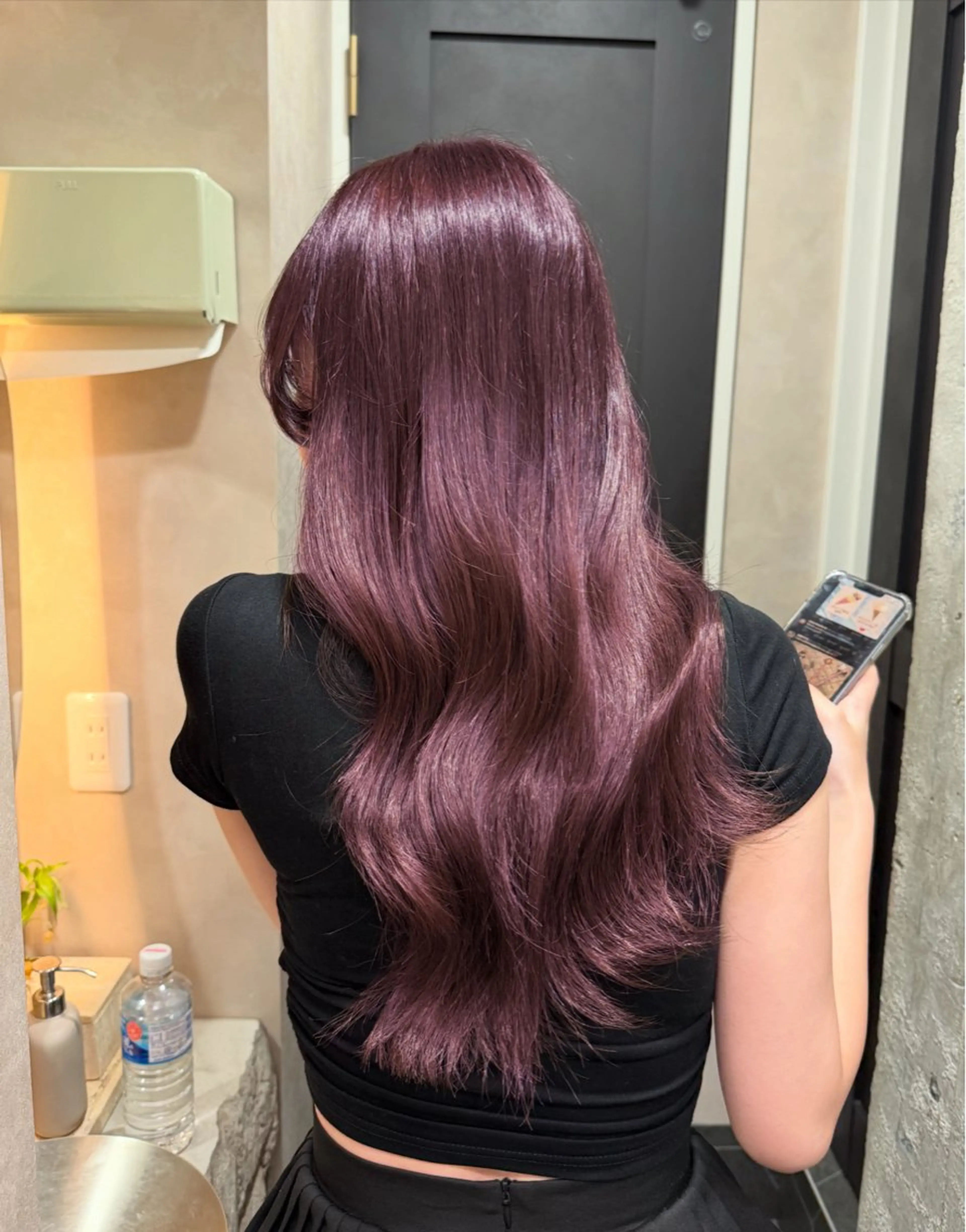 ロング カラー ヘアカラー トリートメント ヘッドスパ ヘアセット 🪐韓国艶カラー 加野彩果🪐のヘアスタイル