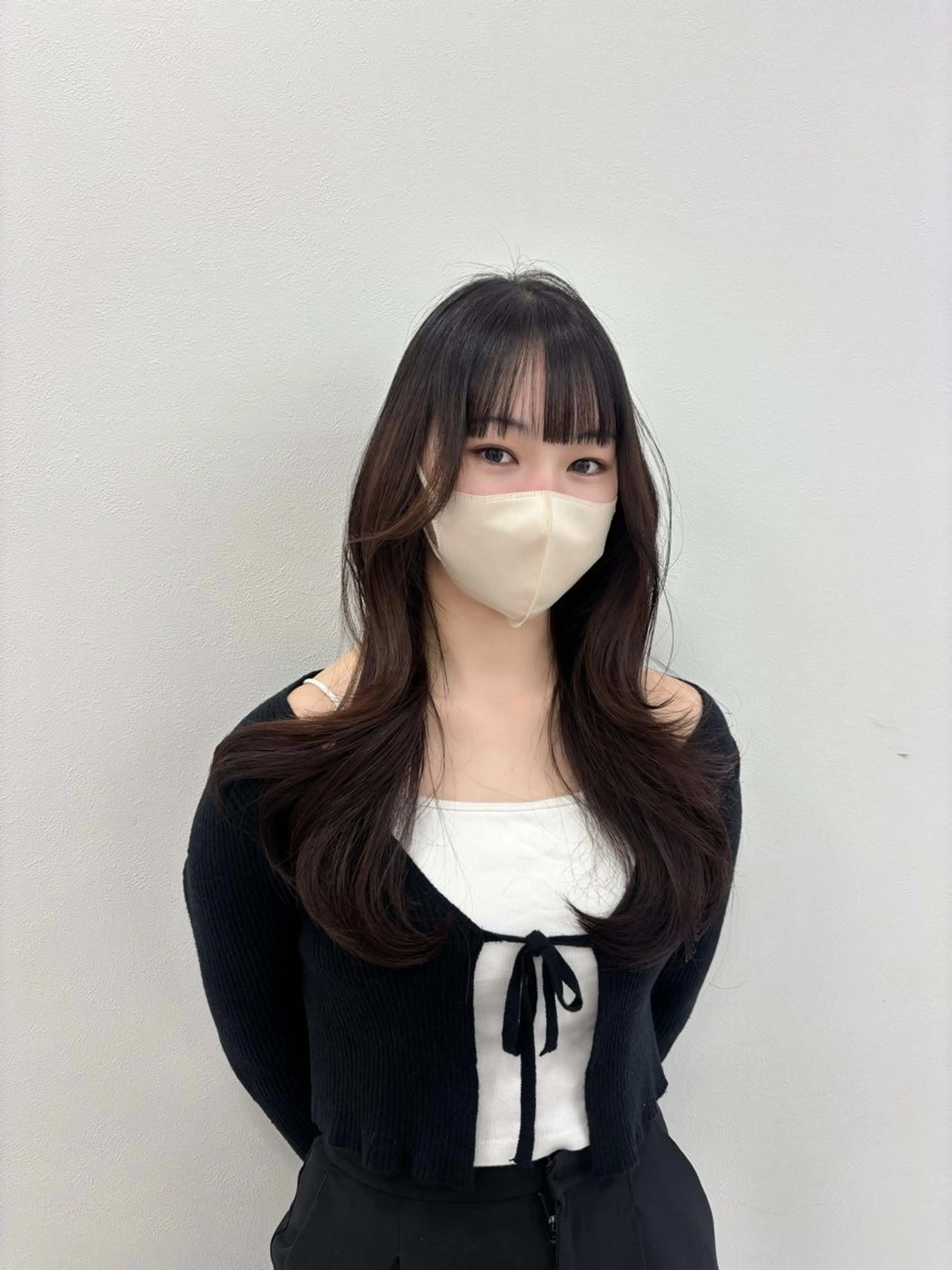 ロング 表参道ハッシュカット レイヤー/リノンのヘアスタイル