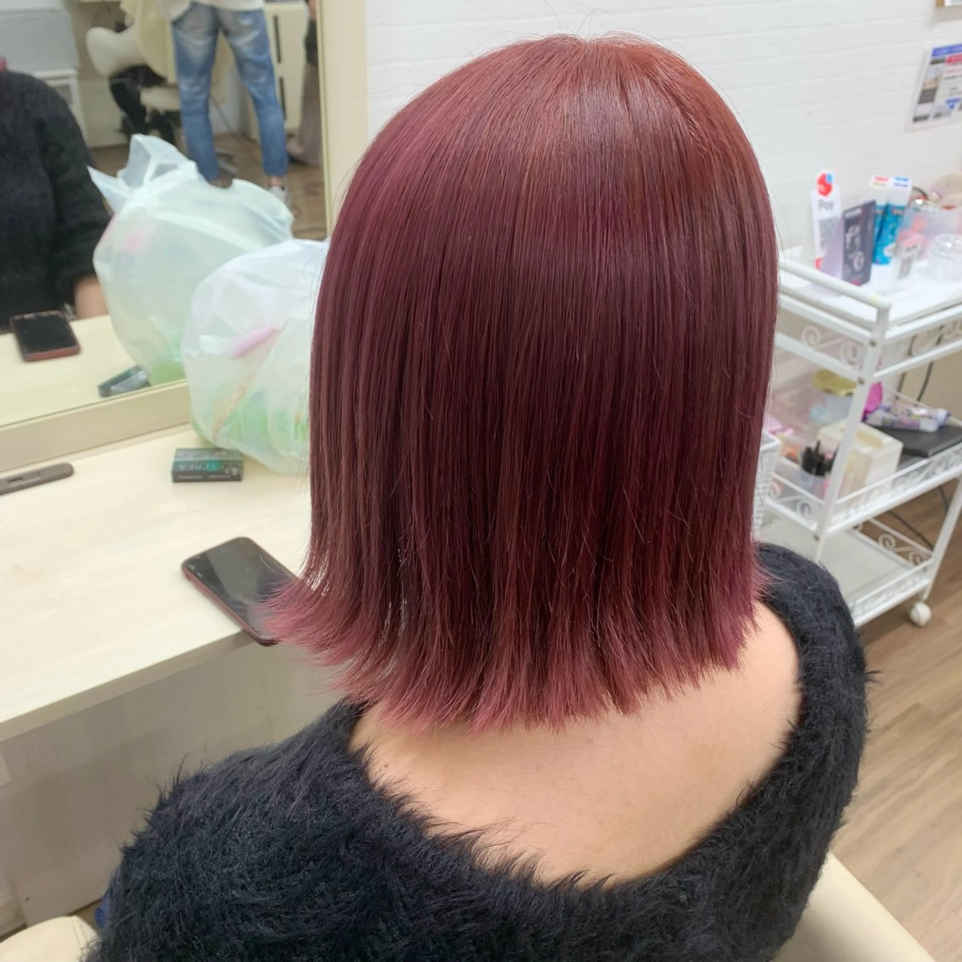 ショート カラー ブラウンカラー ピンクカラー ピンクブラウン GLOSS♡ ヤマガミコウジのヘアスタイル