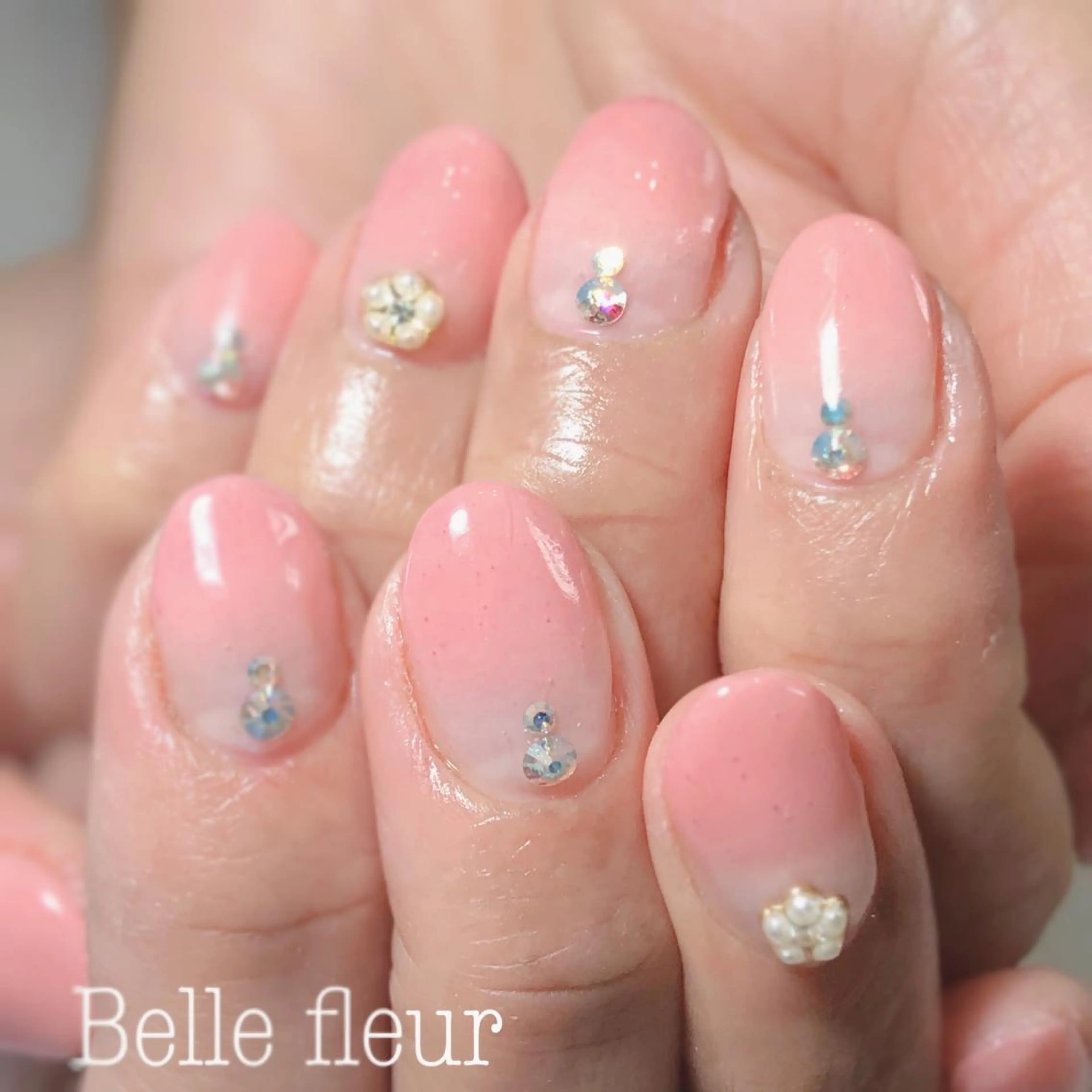 ショート ネイル Belle fleurのネイルデザイン