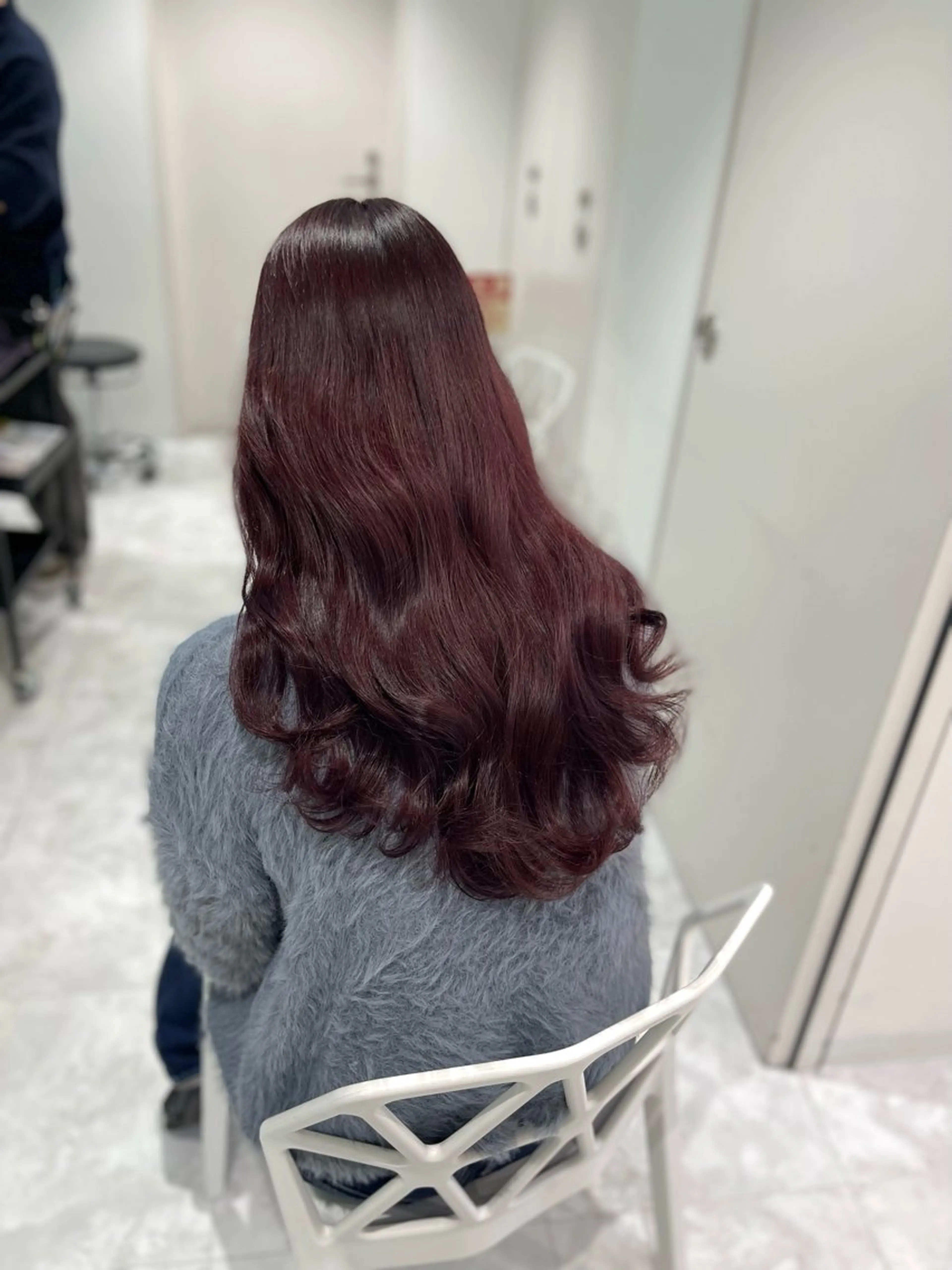 ロング カラー ケアカラー ロング カット パーマ 🐺ニュアンスパーマ マッシュ　あさひ🐺のヘアスタイル