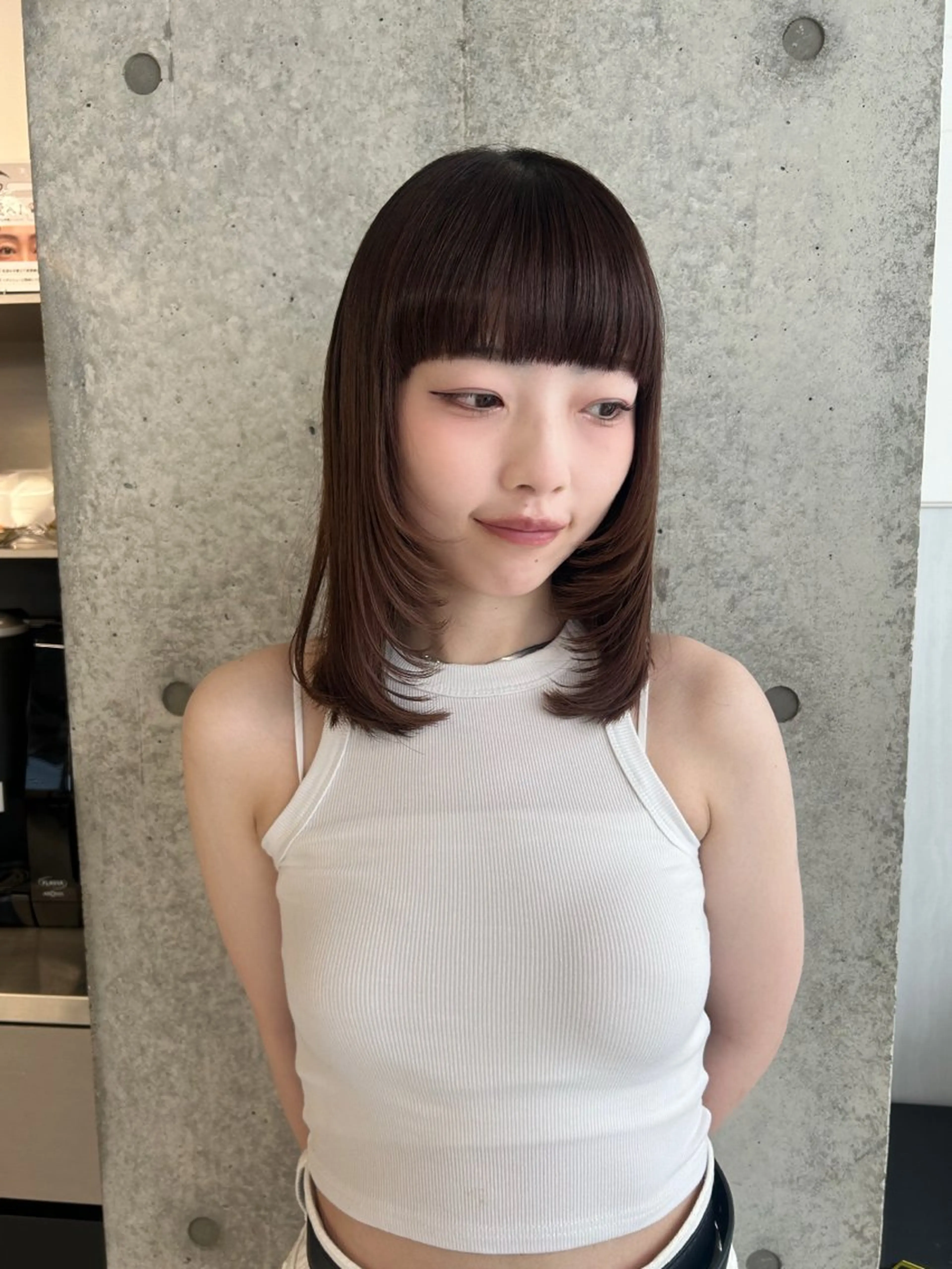 ミディアム 顔周りカット レイヤーカット カット 💛akari💛/ ブリーチ/レイヤーのヘアスタイル