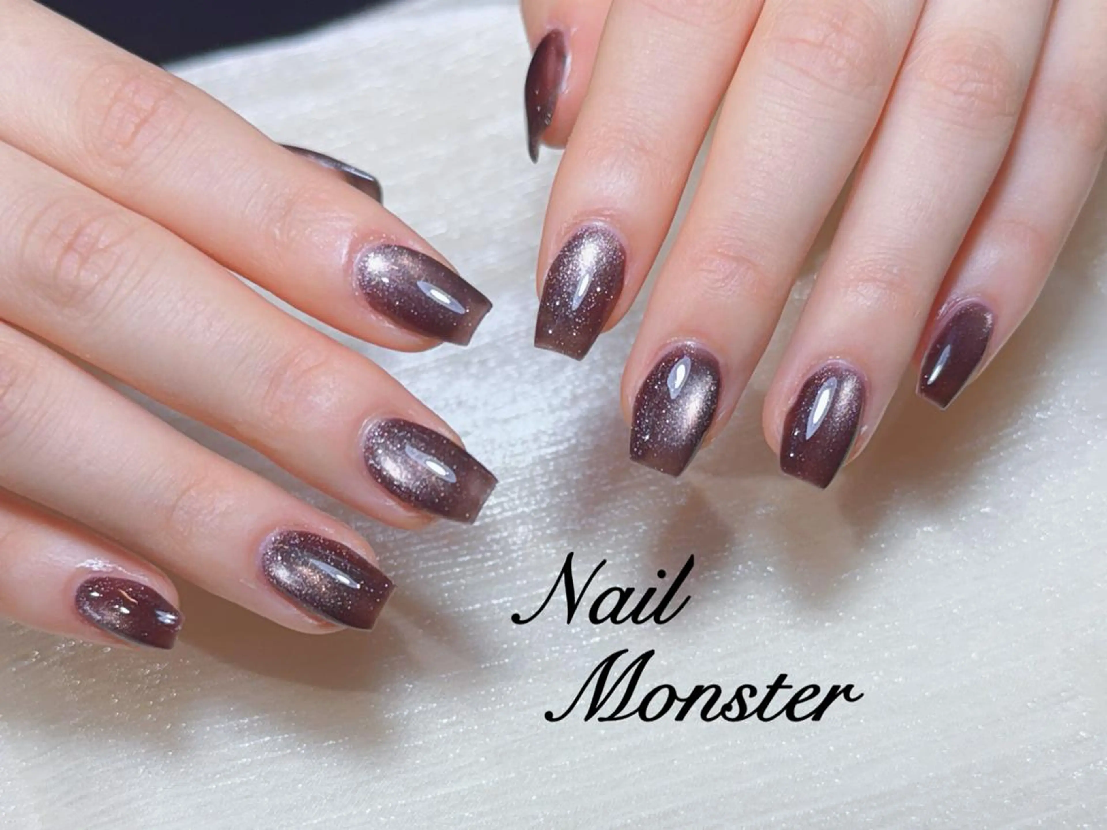 ネイル アートネイル オーロラネイル ガーリー キラキラネイル 韓国ネイル ハンドネイル ハンドケア AYU_ Monster🎀のネイルデザイン