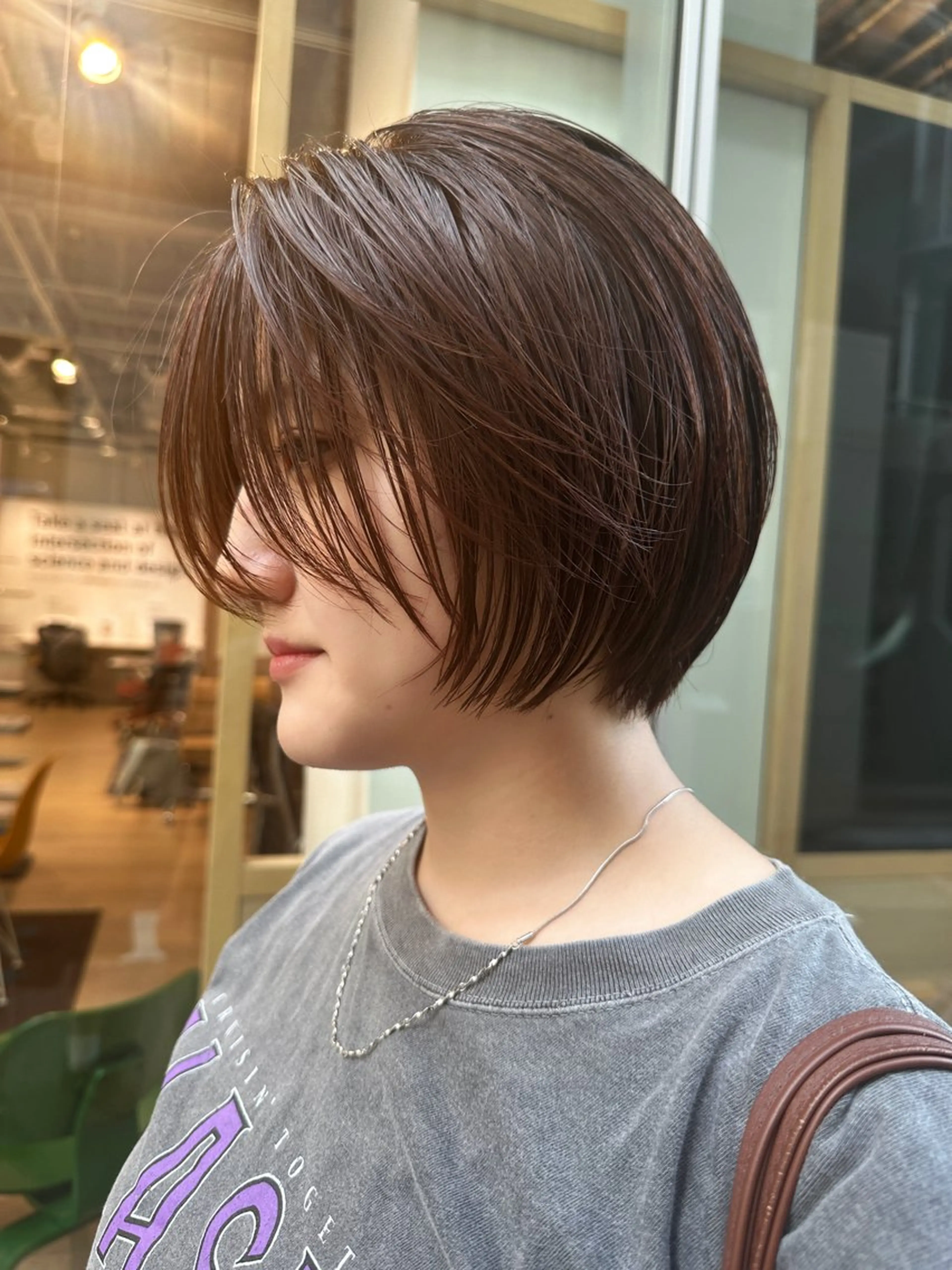 ショート カラー カット ヘアカラー トリートメント ボブ/レイヤー/ケア パーマ/リュウタのヘアスタイル