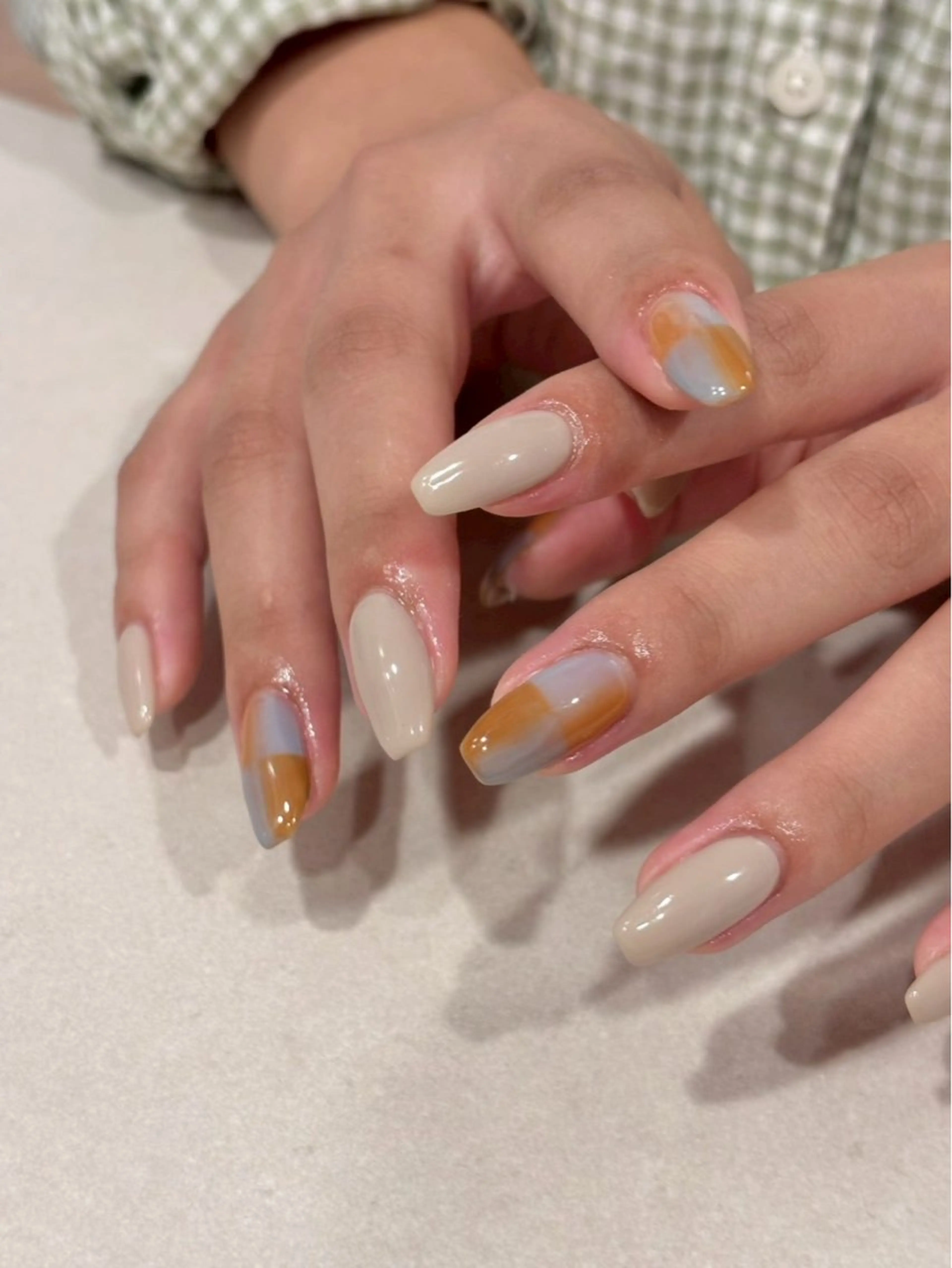 ネイル シンプルネイル ハンドネイル iconail non 下北沢のネイルデザイン