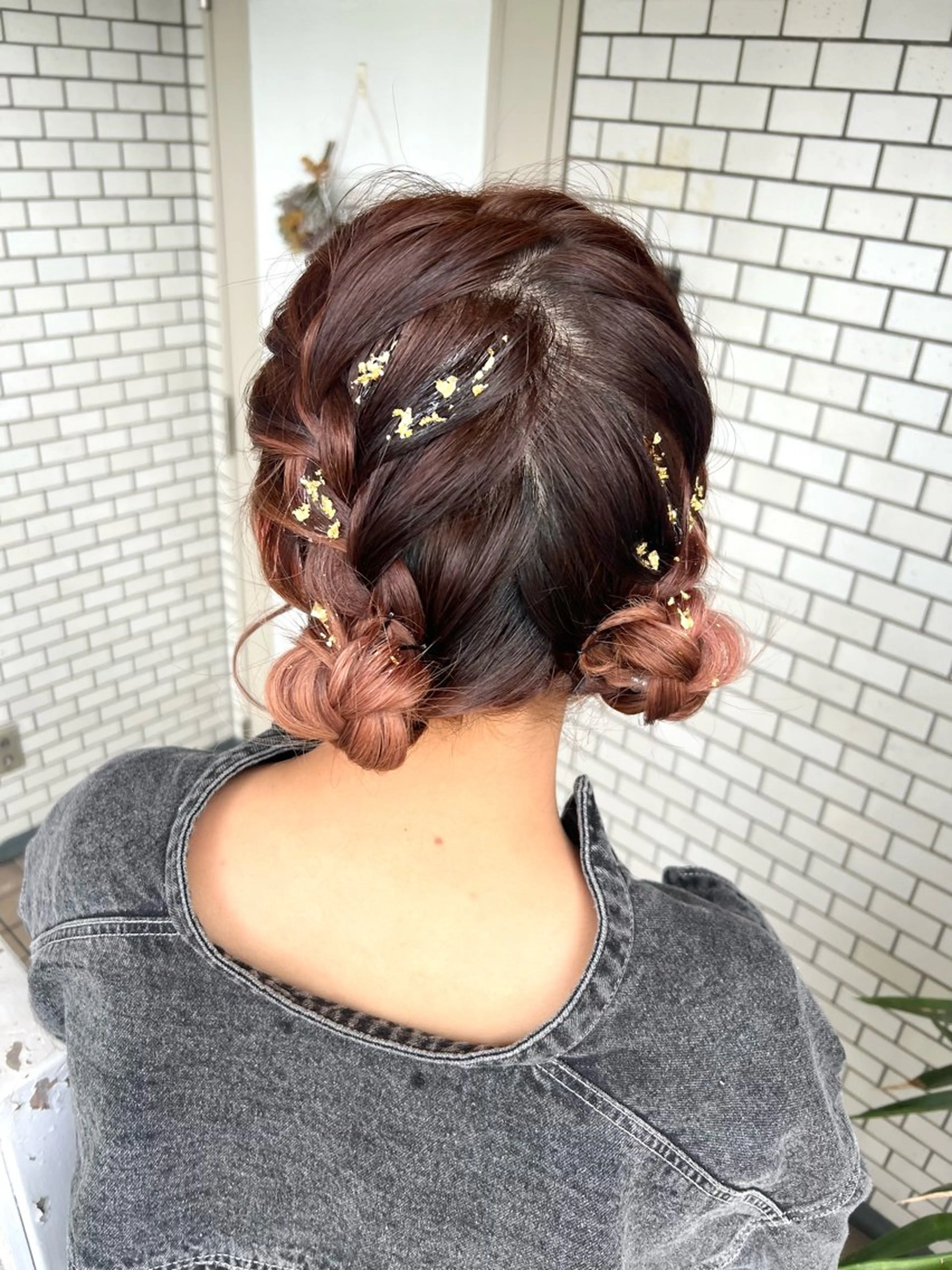 ヘアアレンジ お団子ヘア 大人可愛いヘアメイク 💋🧚‍♀️しずかのヘアスタイル