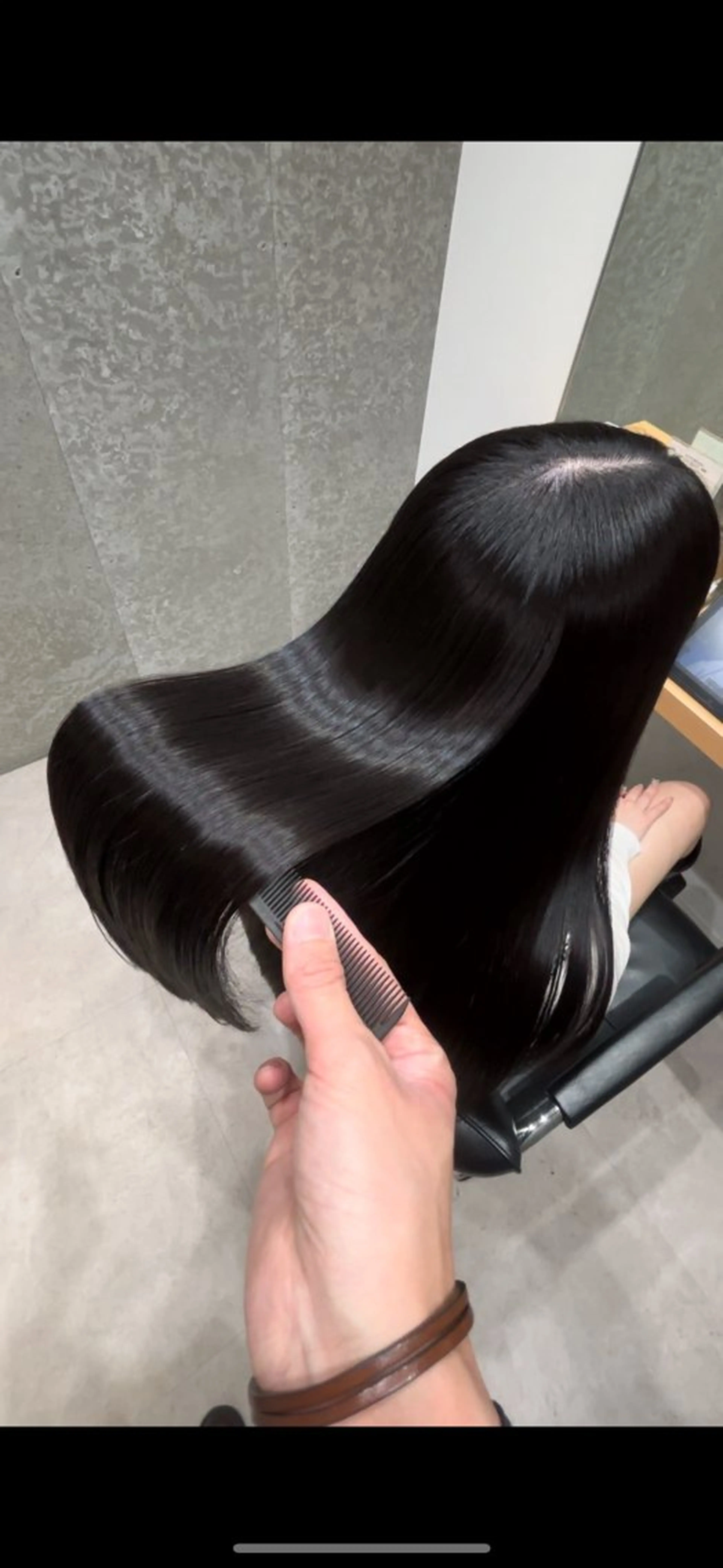 セミロング カラー アクアカラー 髪質改善 トリートメント カット ヘアカラー トリートメント GOTODAY  SHAiRE SALON　新宿Aura店所属・髪質改善ヘアケア 艶髪特化/上田のヘアスタイル