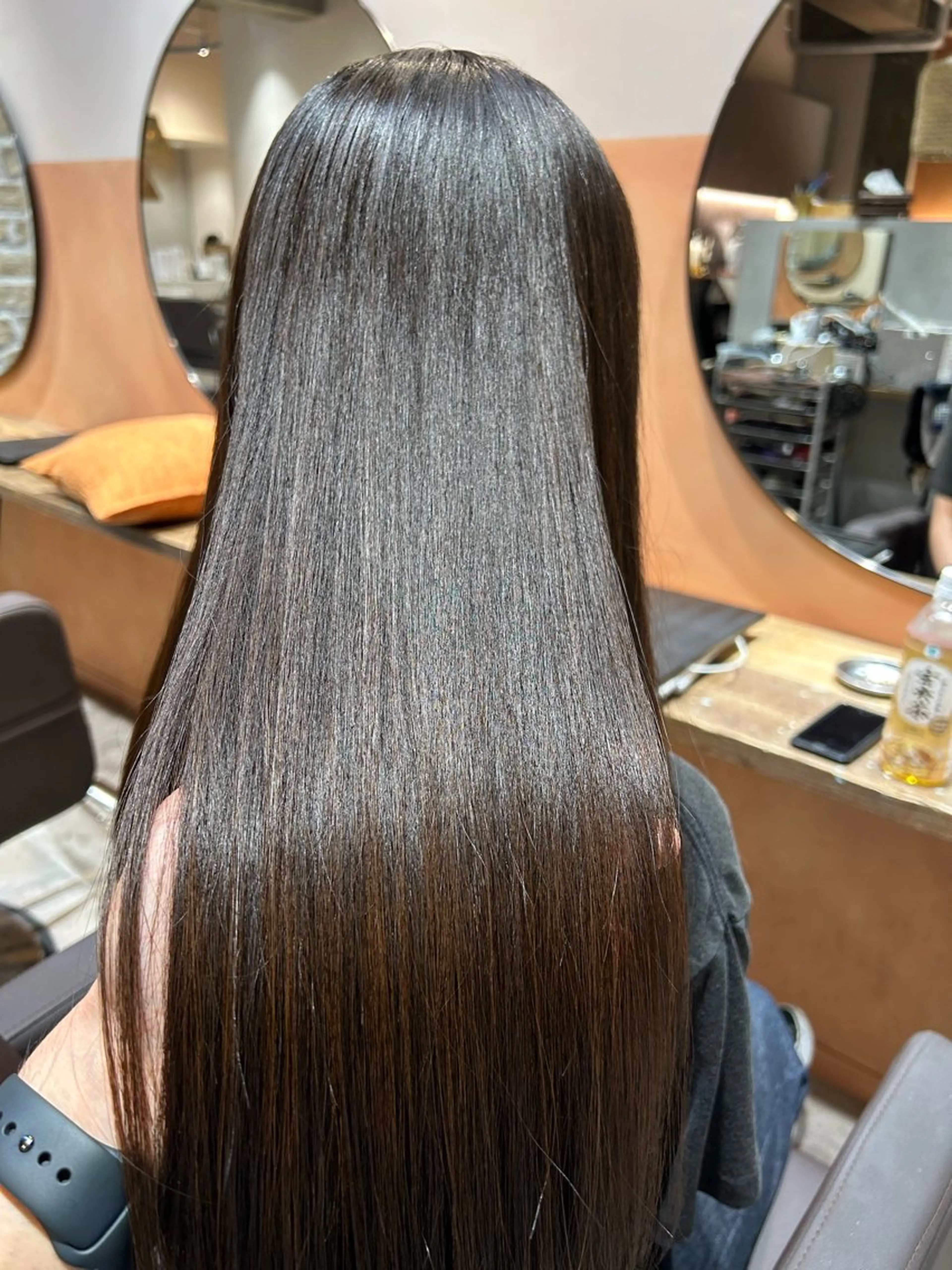 ロング ボブ ハイライト 髪質改善 レイヤーカット 髪質改善×艶髪　斉藤 勝のヘアスタイル