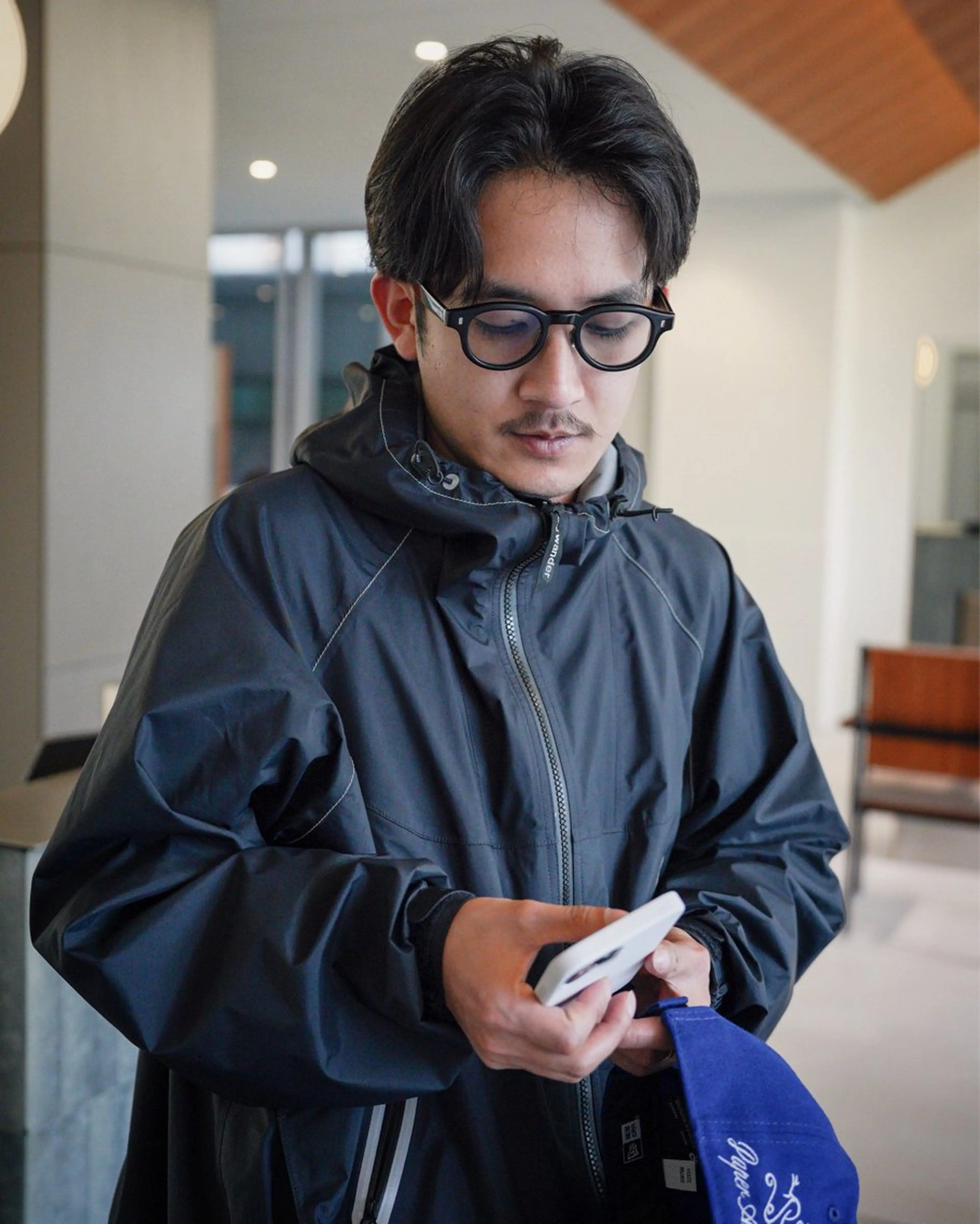 メンズ センターパート 田形清流のヘアスタイル