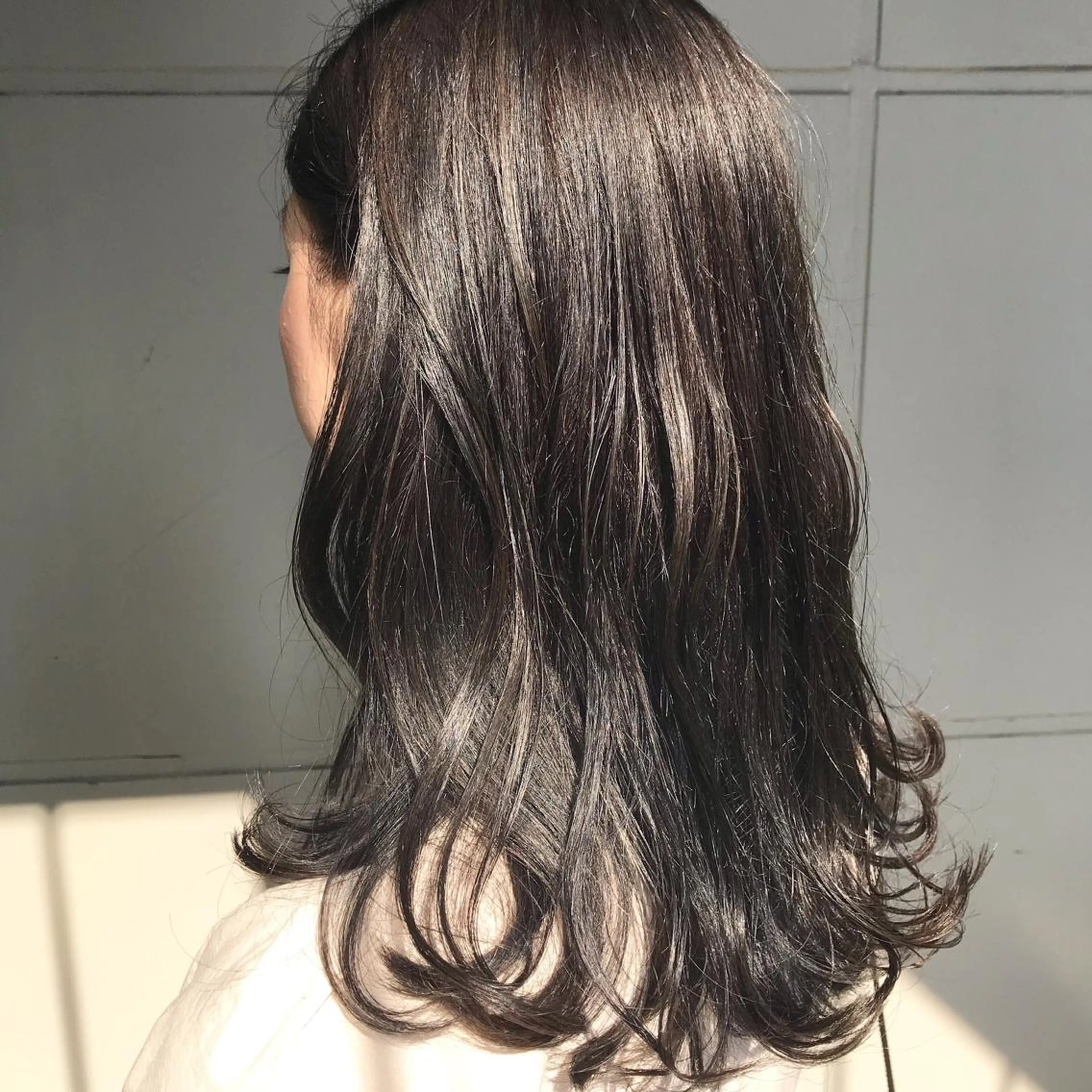 セミロング カラー カット ヘアカラー トリートメント GO TODAY所属・ハイトーン/小顔 カット/Ayumuのヘアスタイル