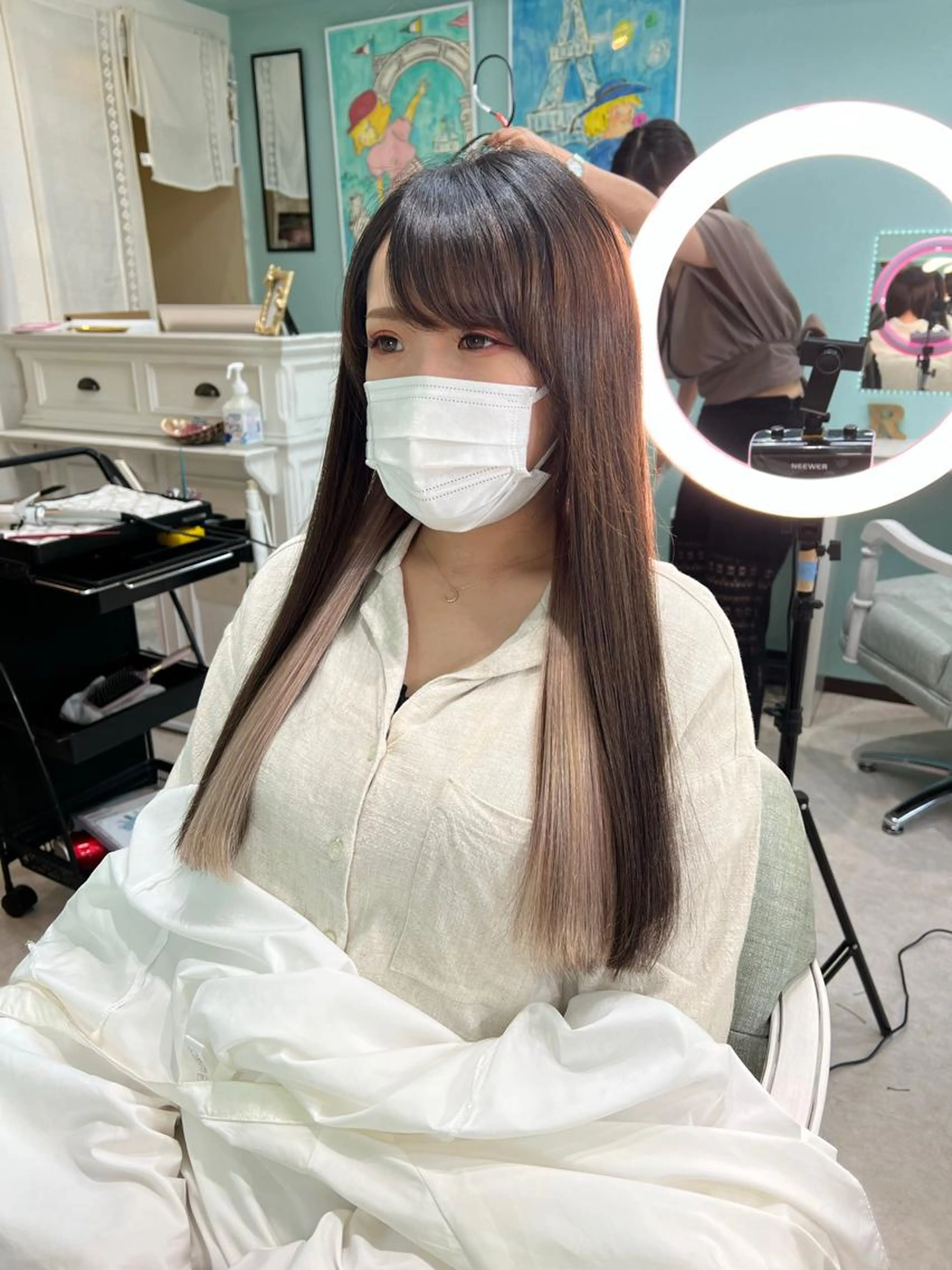 【大人気🤎イメチェンエクステ🧸】シールor編み込み10枚の写真