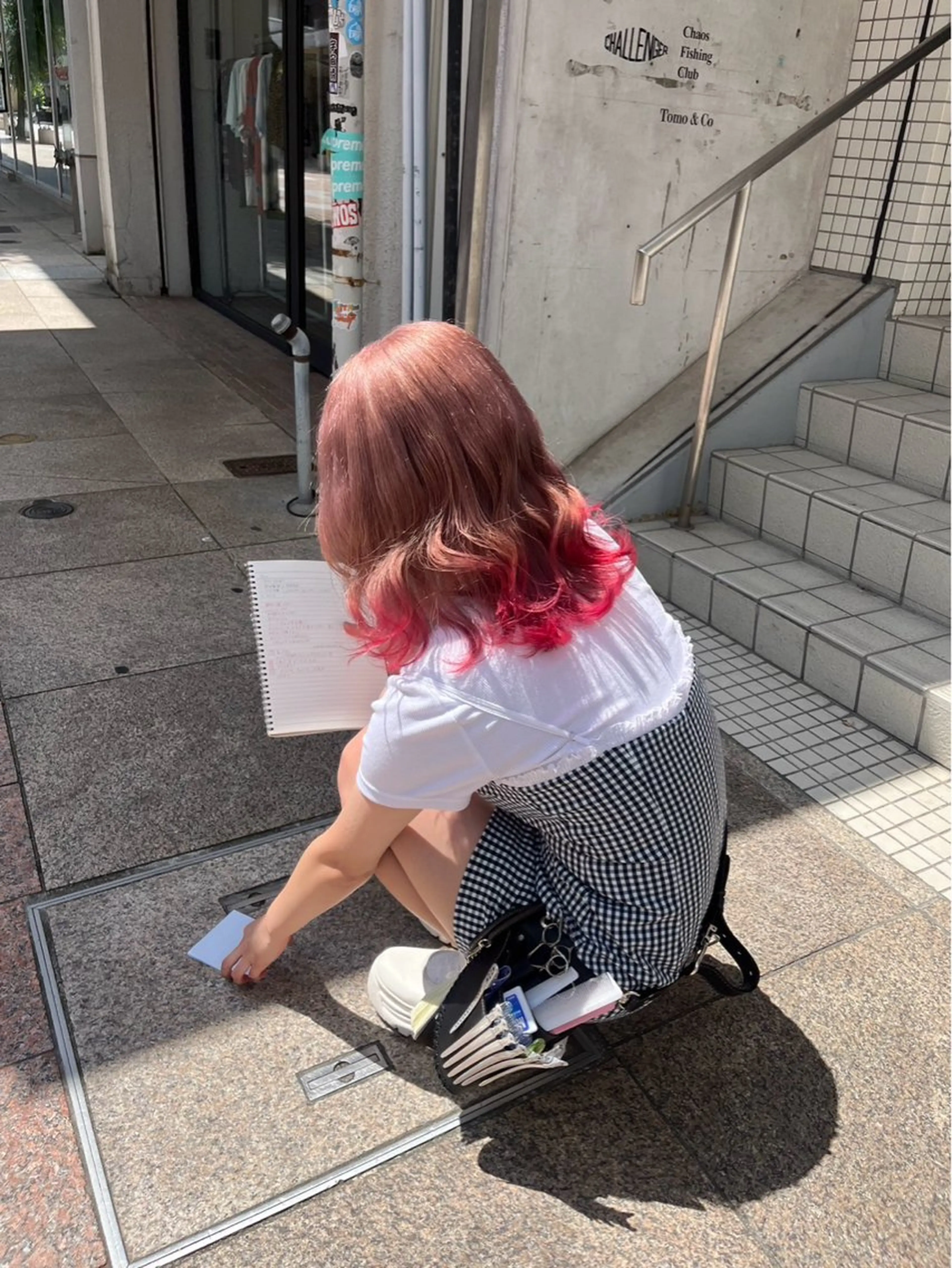 カラー ブリーチ 武田 美羽のヘアスタイル