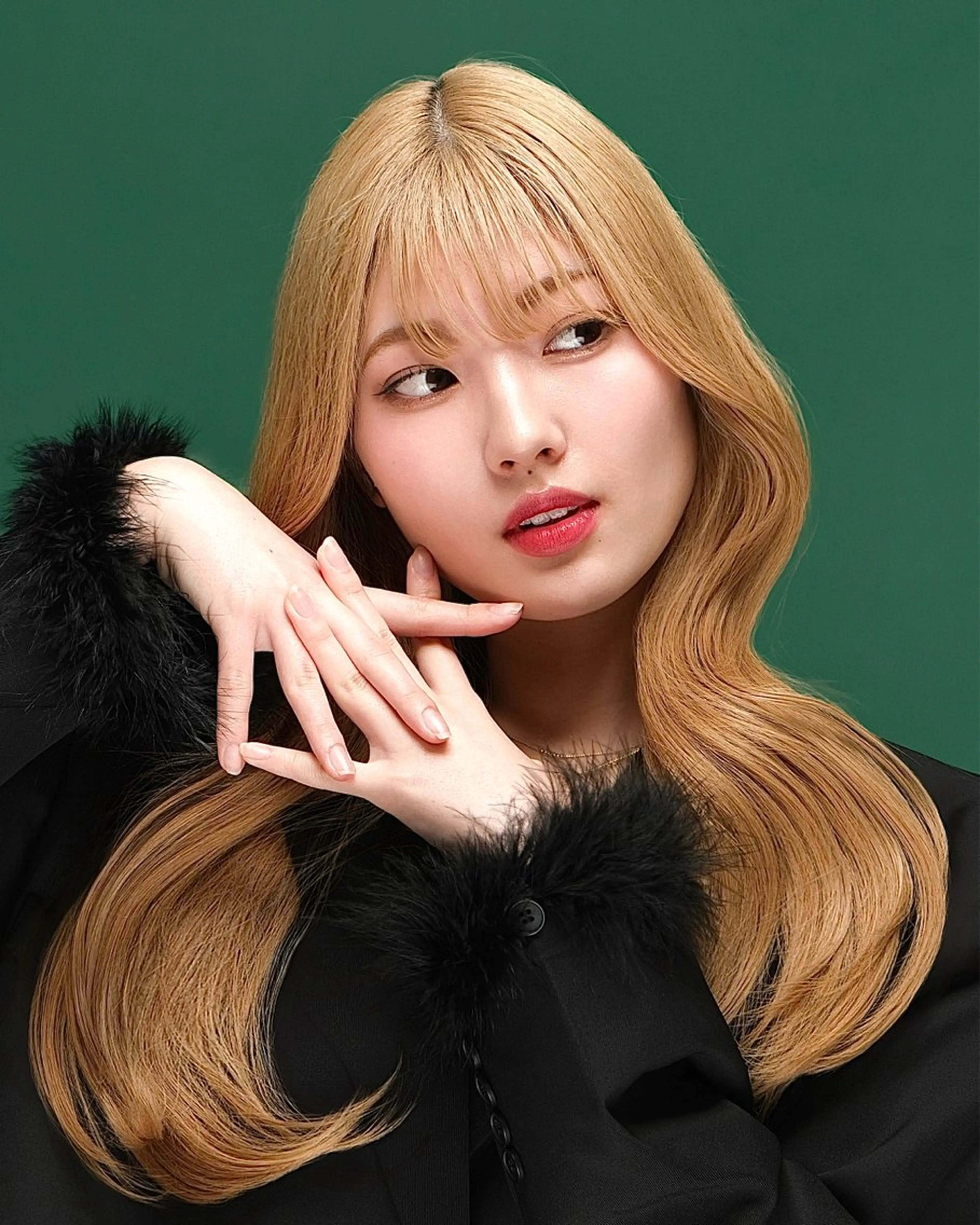 ロング カラー ブリーチ ハイトーンカラー 韓国風ヘア レイヤーカット ヘアカラー トリートメント メンズカット/レイヤ ーカット大名Lay.のヘアスタイル