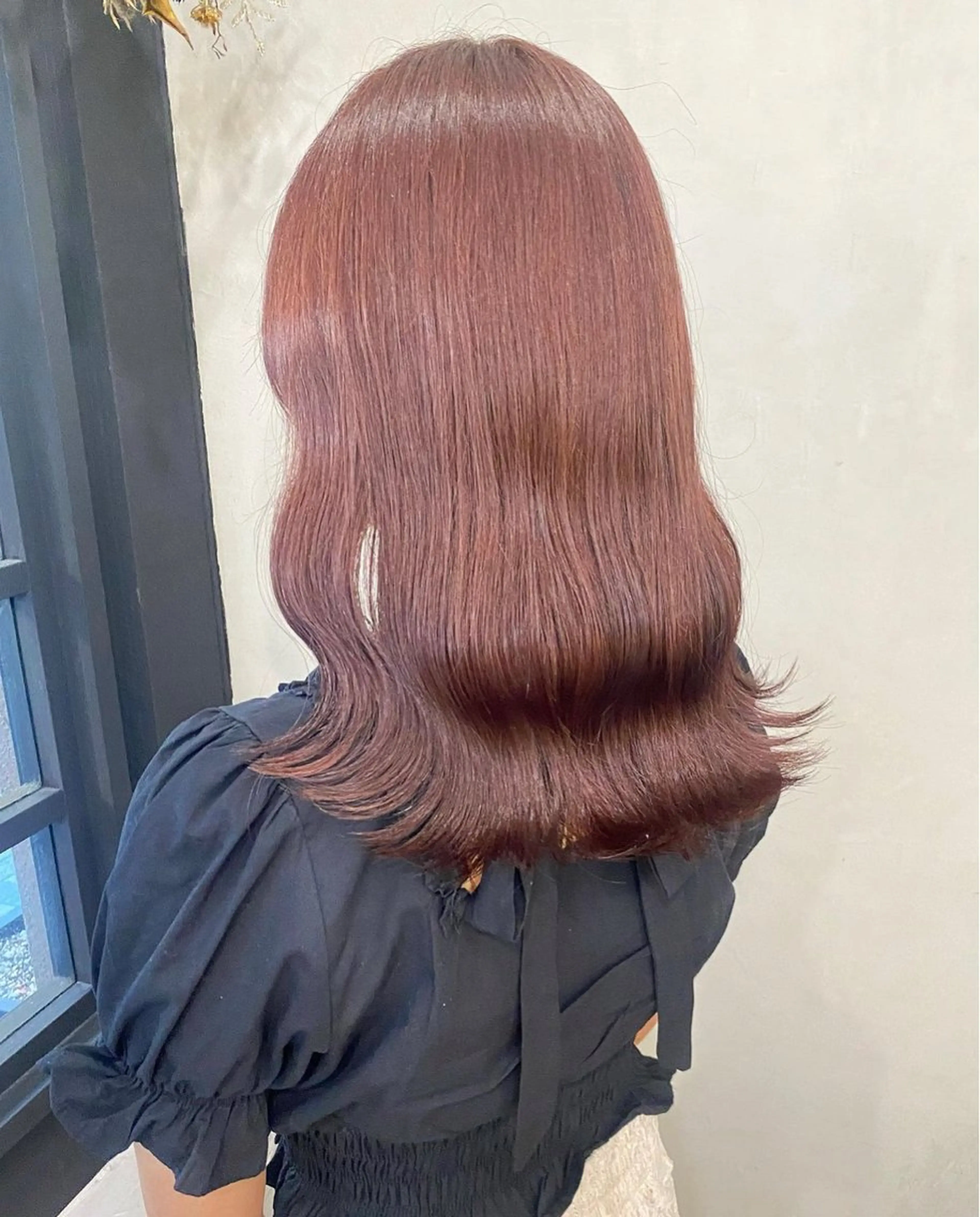 セミロング カラー ボルドーカラー ✨メンズ縮毛モデル 募集✨イブキのヘアスタイル