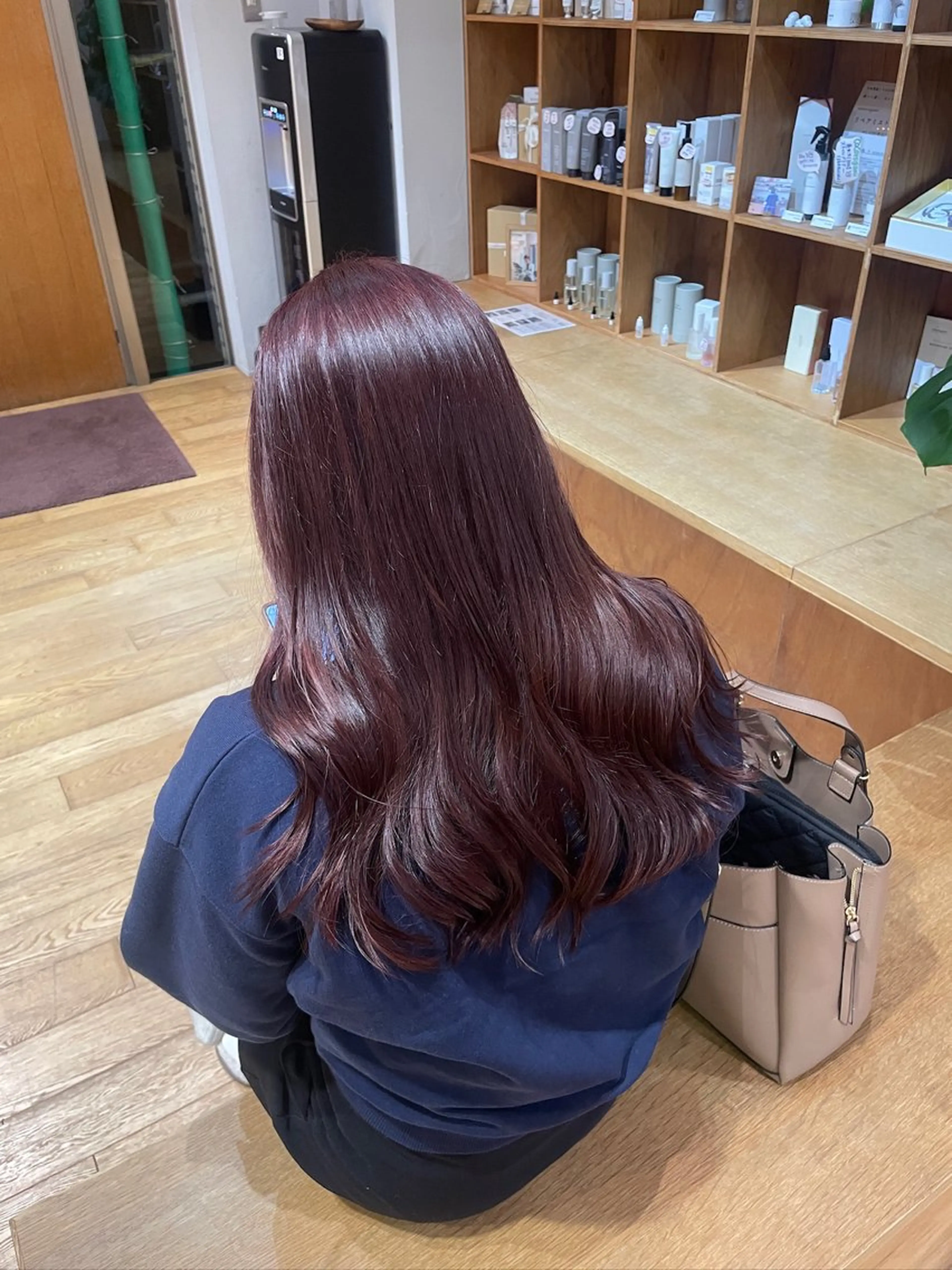 ロング カラー ブリーチ ラベンダーカラー ブリーチなしカラー ピンクカラー ピンクラベンダー カット ヘアカラー トリートメント 縮毛矯正/暖色 カラー/ひかるのヘアスタイル
