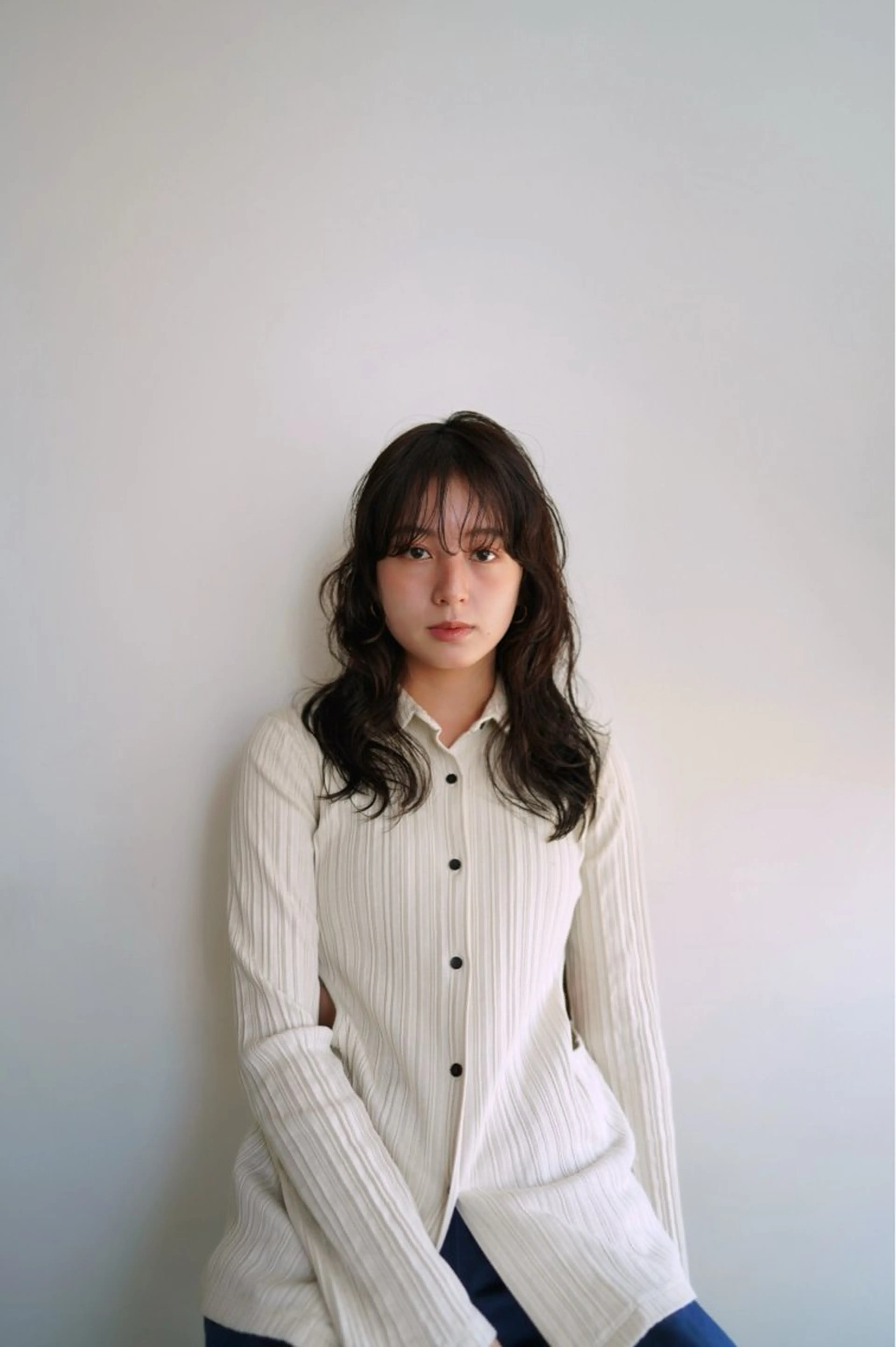 セミロング パーマ セミロングパーマ カット パーマ さとう あやかのヘアスタイル