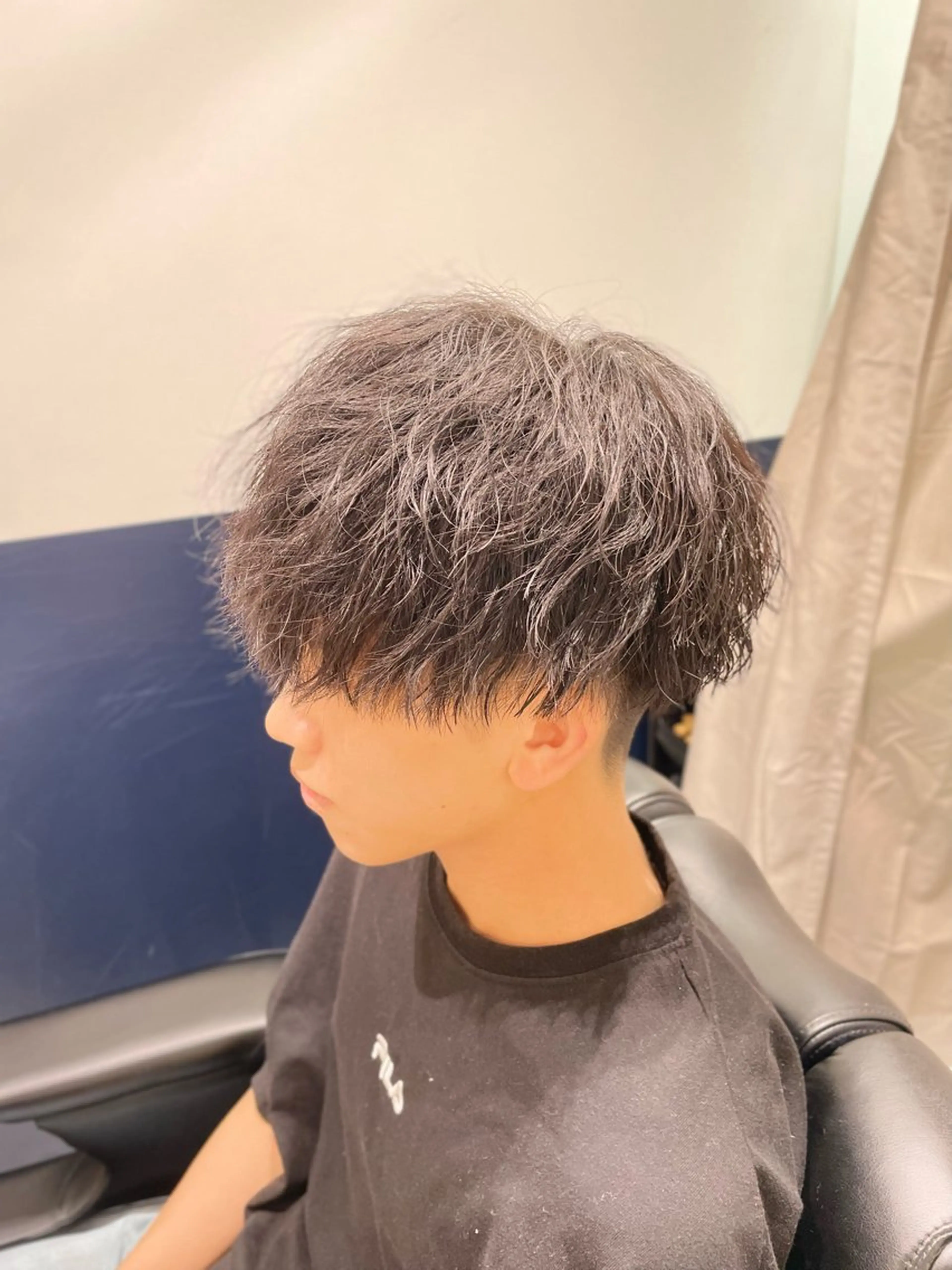 ショート パーマ メンズ マッシュ メンズパーマ カット パーマ 銀座メンズカット/ 銀座メンズパーマ/のヘアスタイル