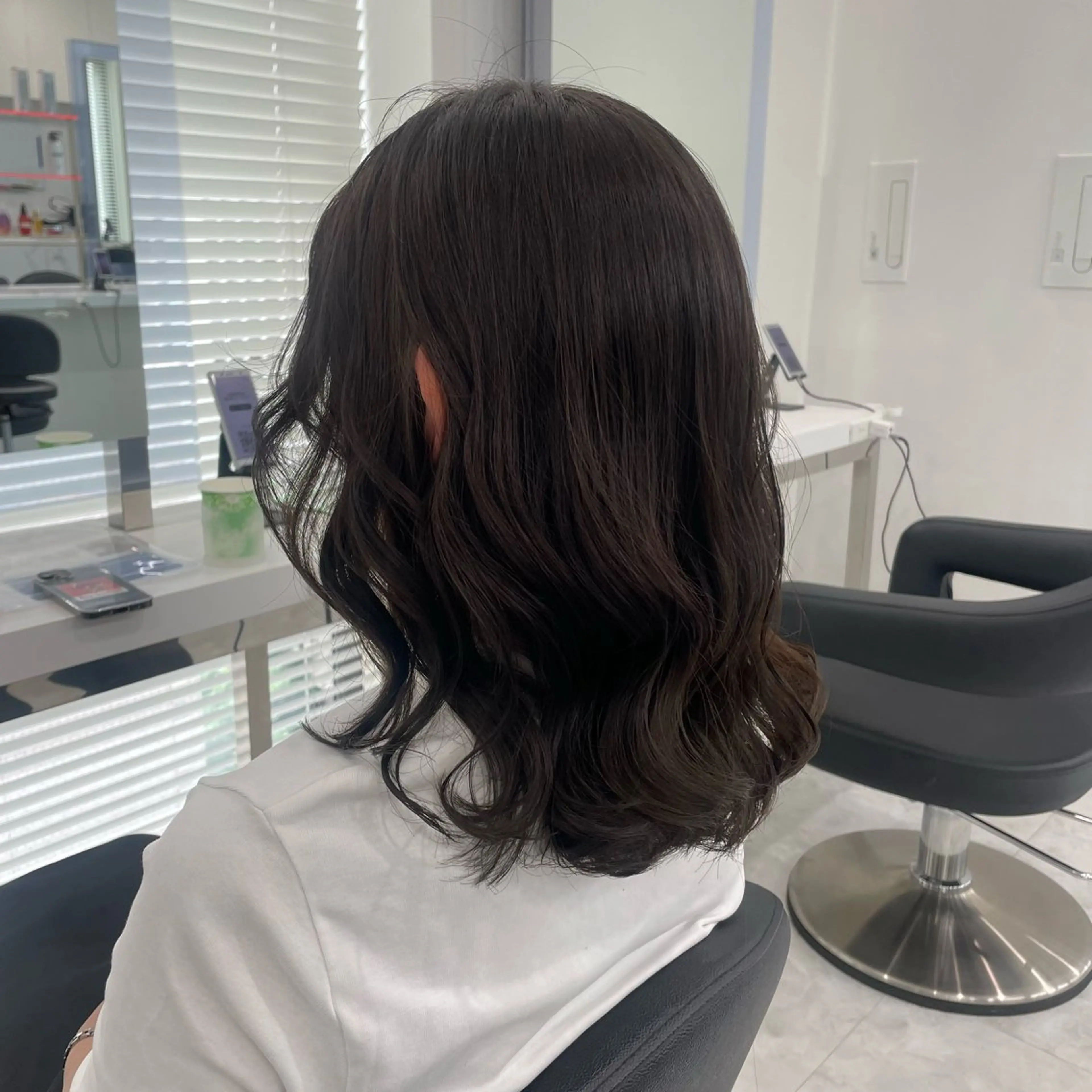 ミディアム カット ヘアカラー トリートメント ヘッドスパ ヘアセット 大人っぽ上品🤍韓国 レイヤー🤍ふうがのヘアスタイル