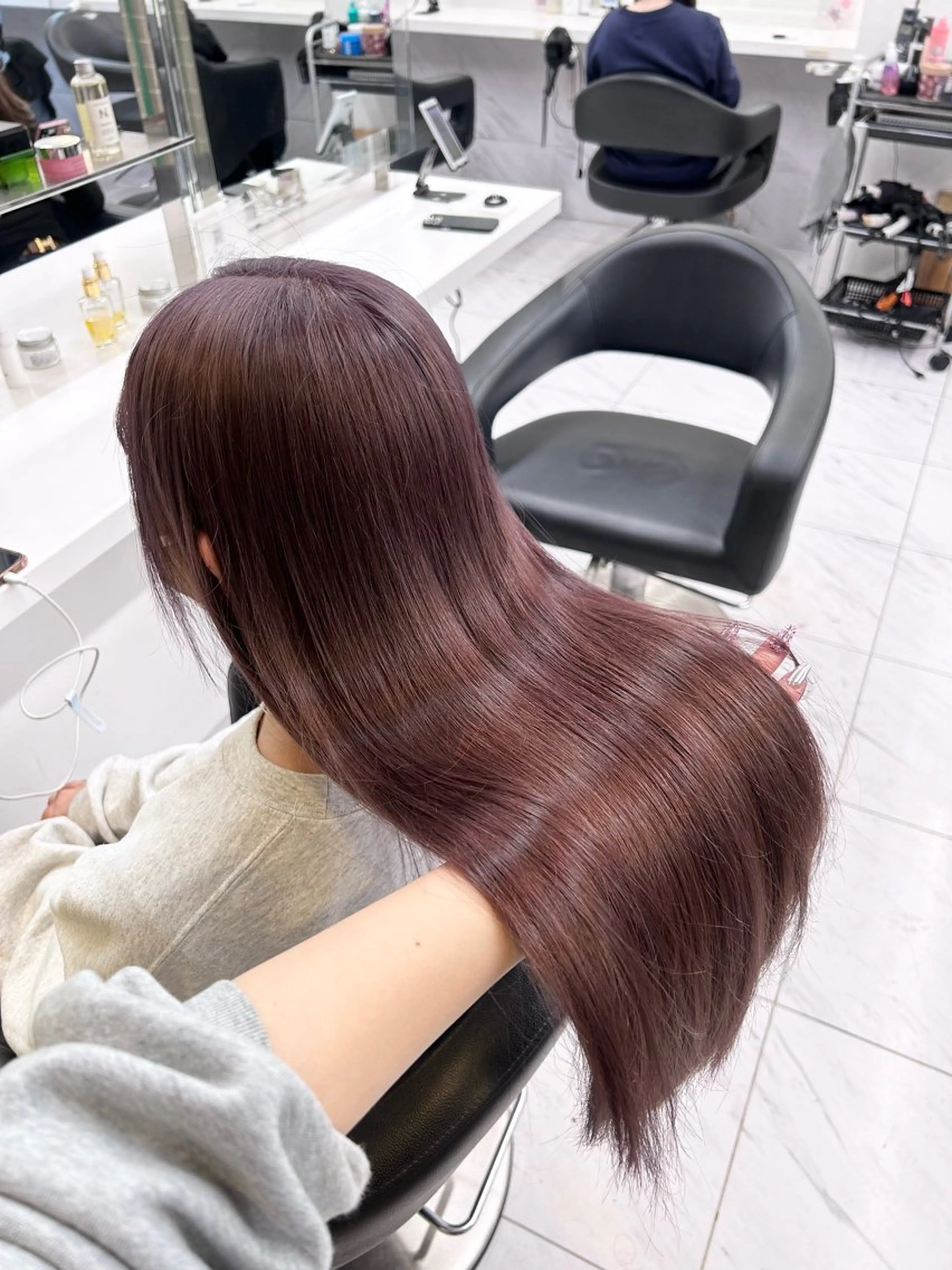 カラー ヘアカラー トリートメント beige🤎ダブル カラー/レイヤー🧸のヘアスタイル
