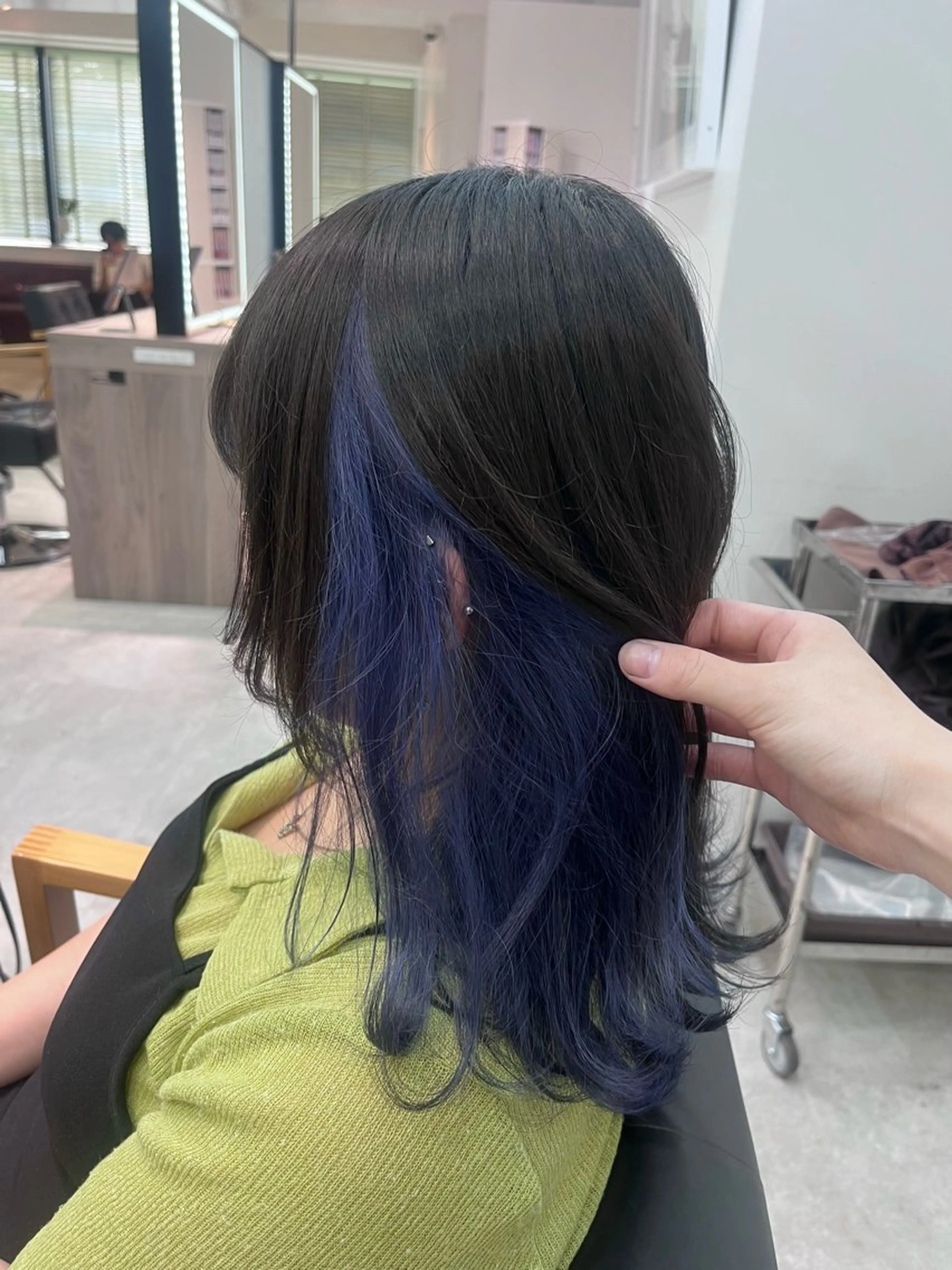 セミロング ﾚｲﾔｰ/ﾊｲﾄｰﾝ ೀユイ🌙のヘアスタイル