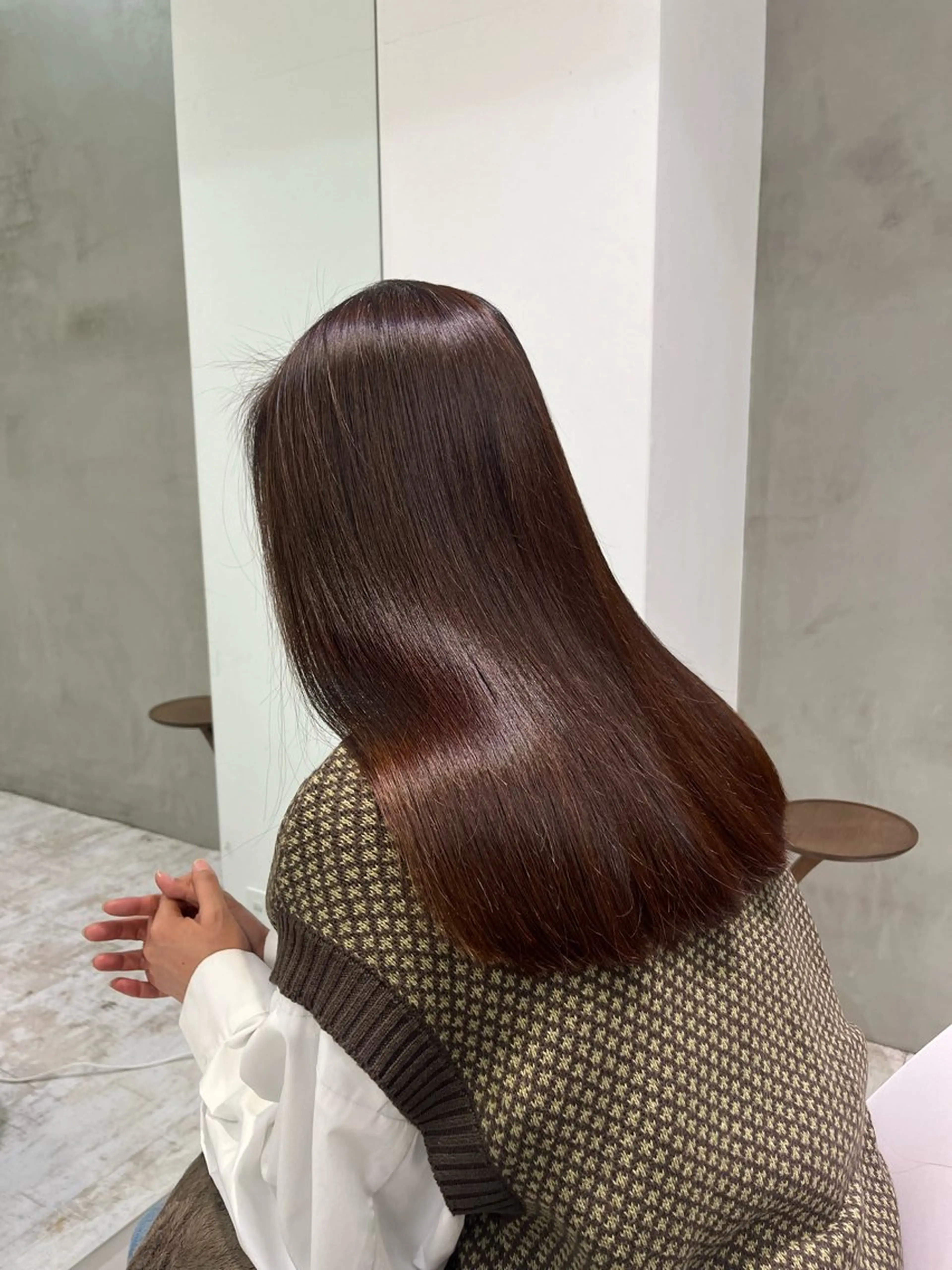 カット ヘアカラー 縮毛矯正 トリートメント 小杉真央 🕊🫧のヘアスタイル