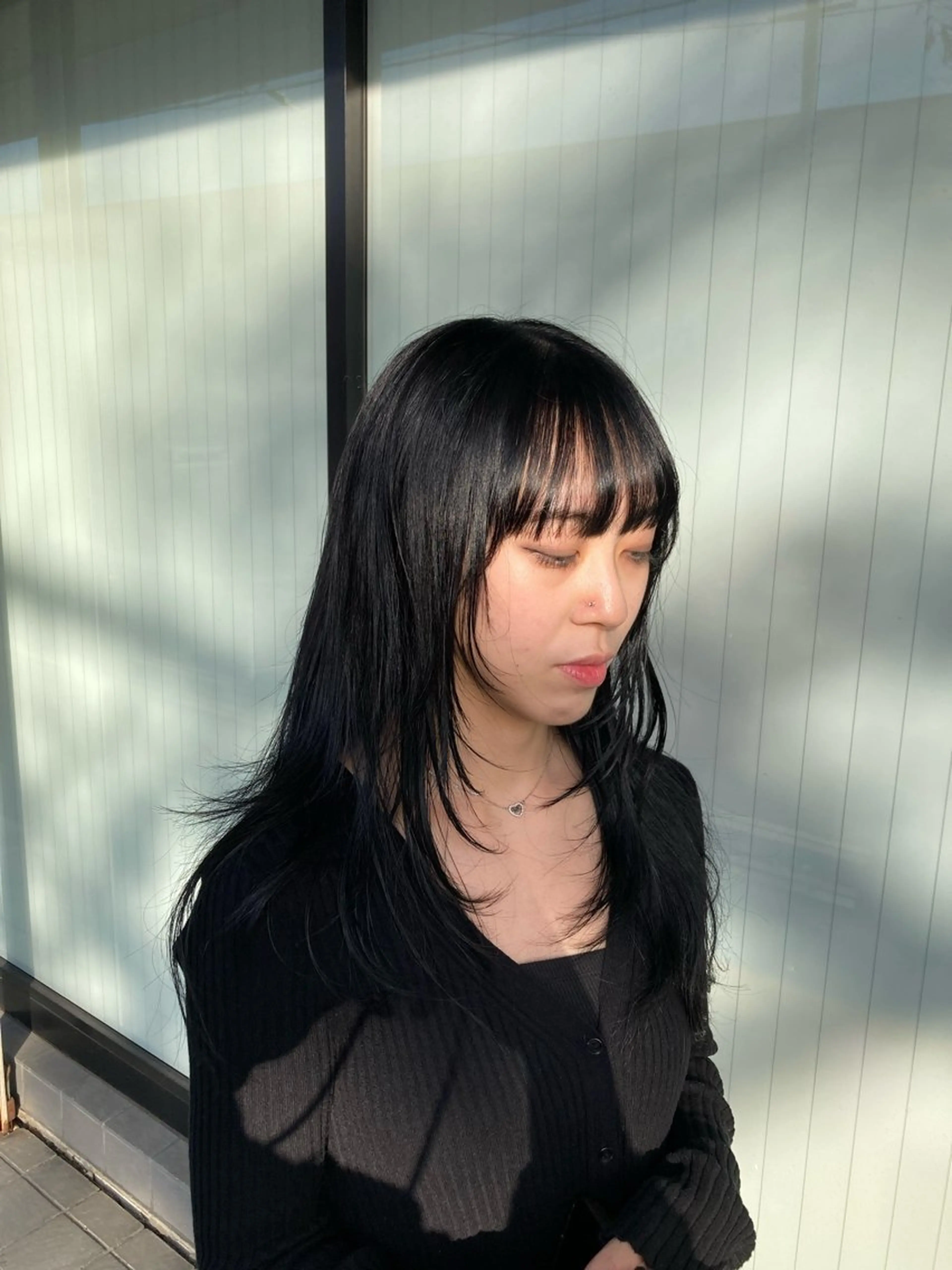 ロング カラー レイヤーカット カット トリートメント Re : Shinmaのヘアスタイル