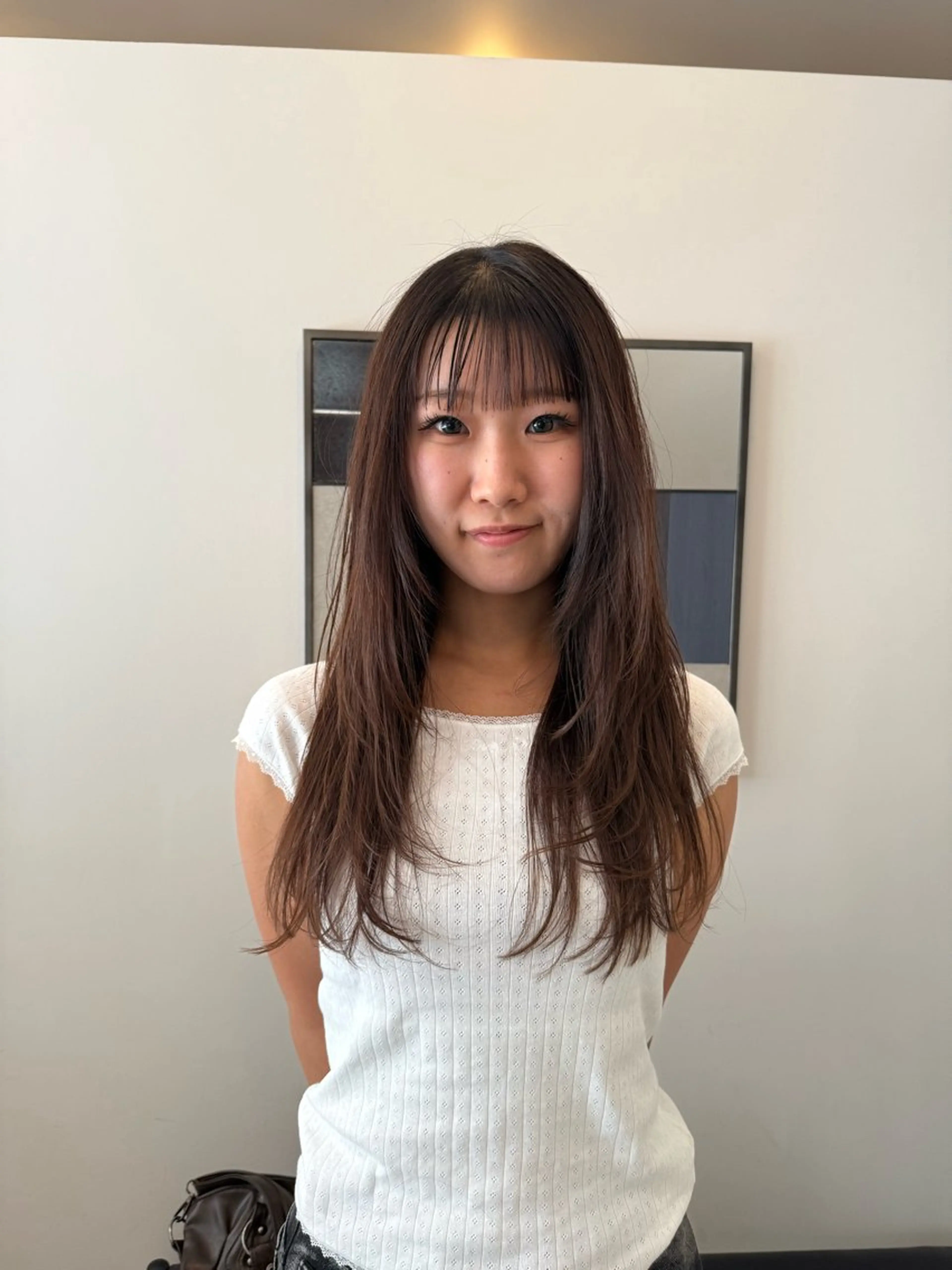 ロング ハイレイヤー レイヤーカット UNFEIGNED02所属・カイ/名古屋・伏見 カットモデルのヘアスタイル