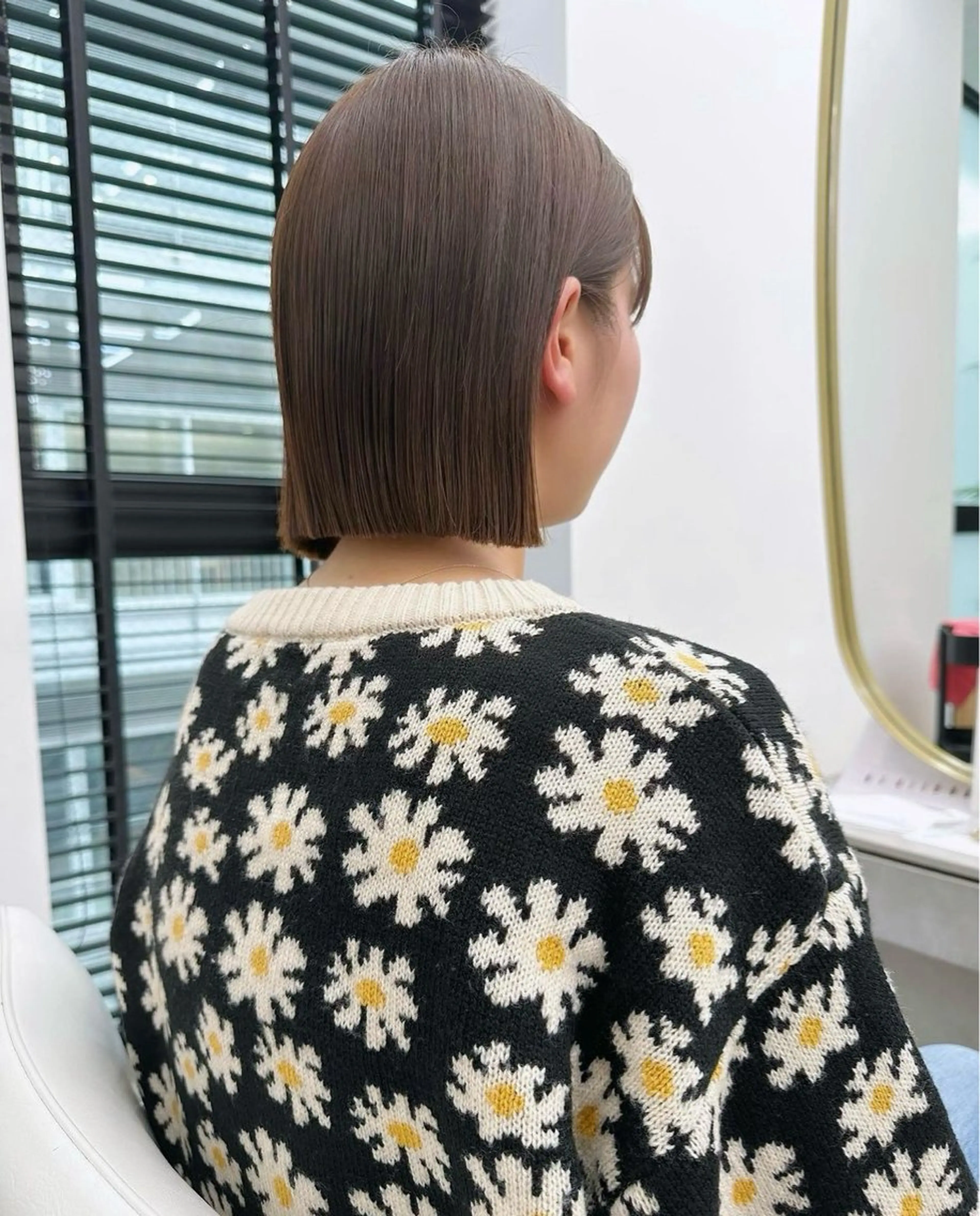 ミディアム カラー カット ヘアカラー トリートメント noe tton所属・あゆな/名古屋/ ボブ/透明感カラーのヘアスタイル