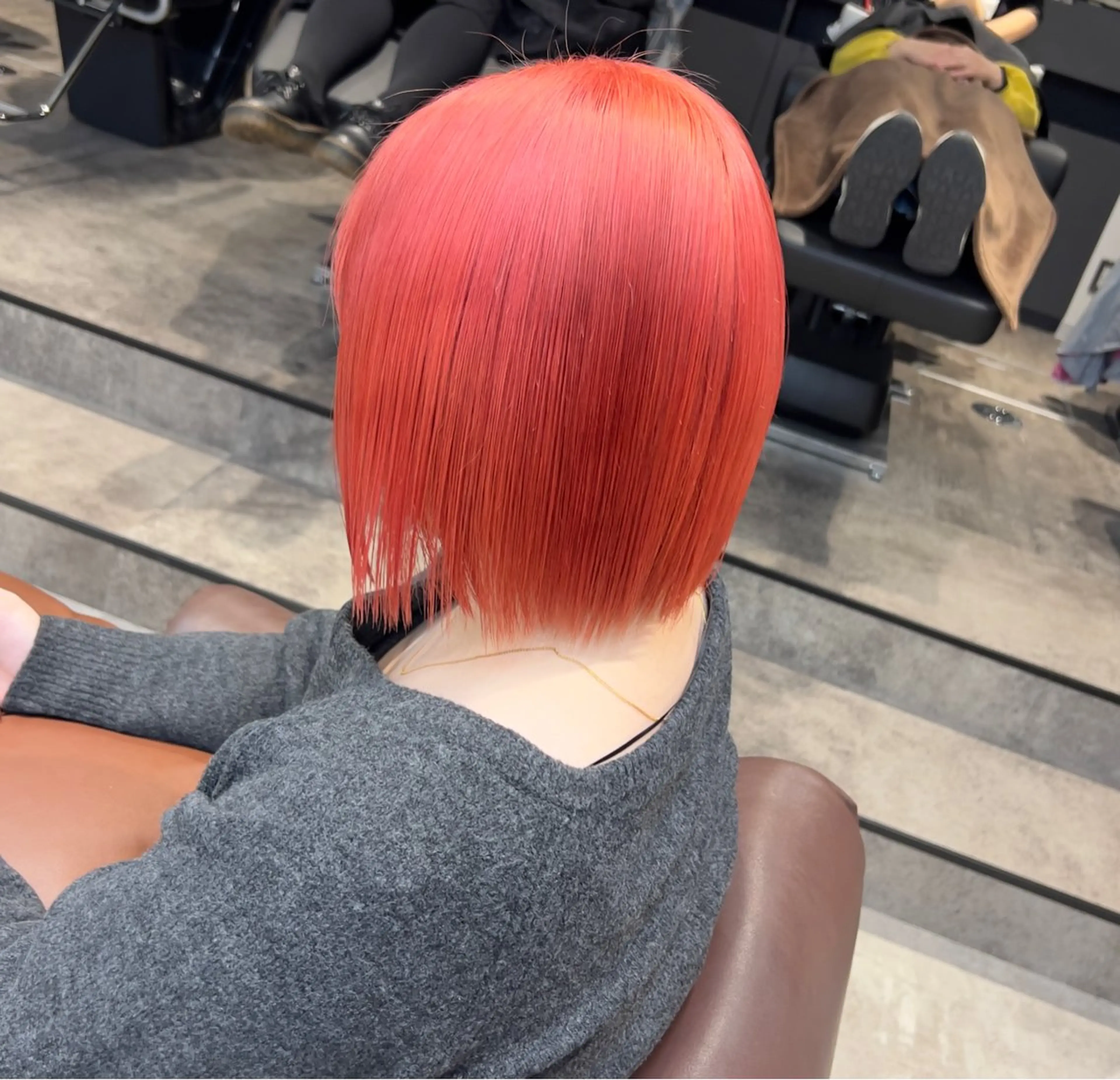 ショート カラー ピンクカラー ヘアカラー トリートメント 暖色magico/ レイヤーゆいかずきのヘアスタイル