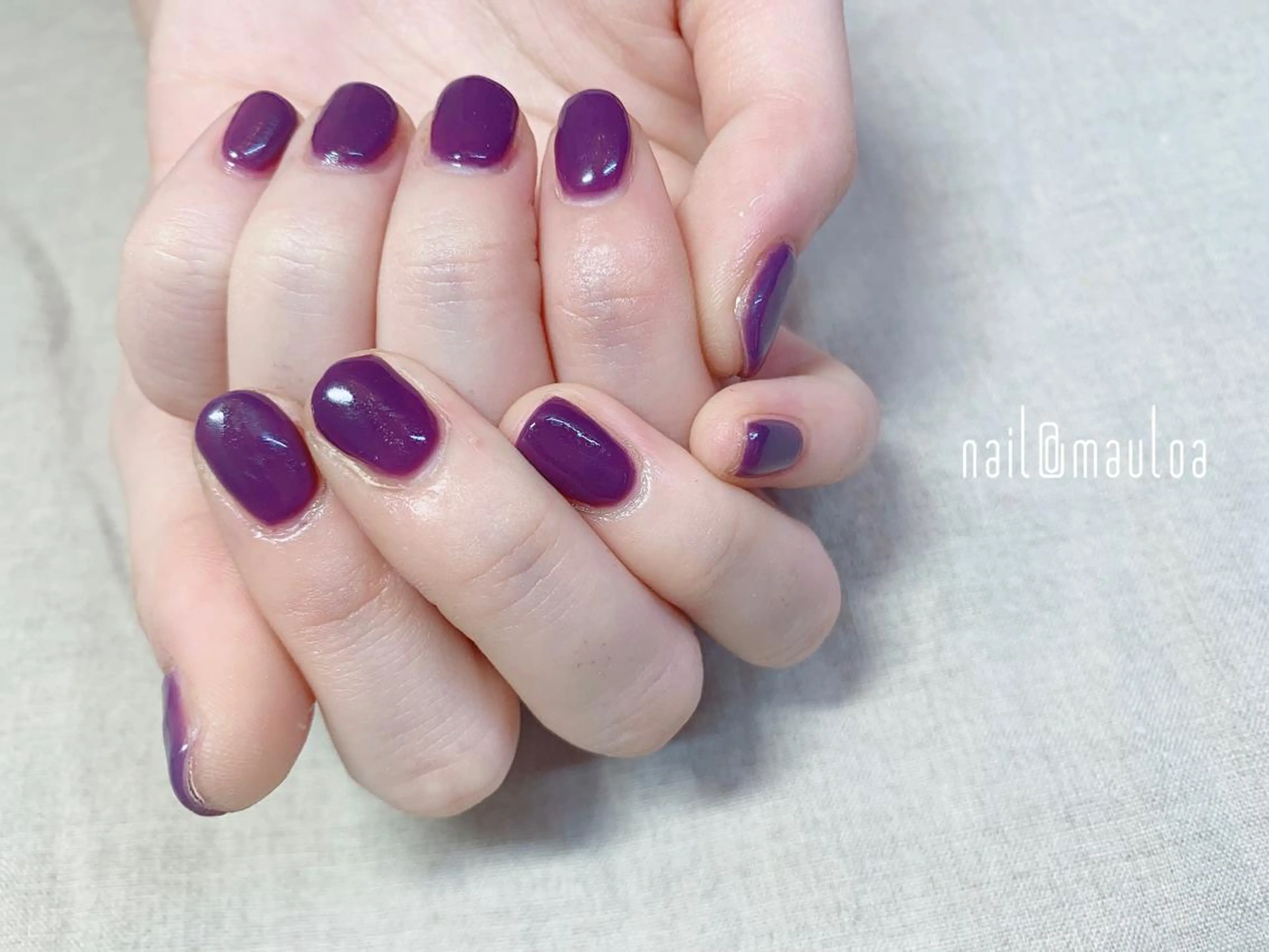 ネイル ワンカラーネイル パープル pipi..所属・pipi ..のネイルデザイン