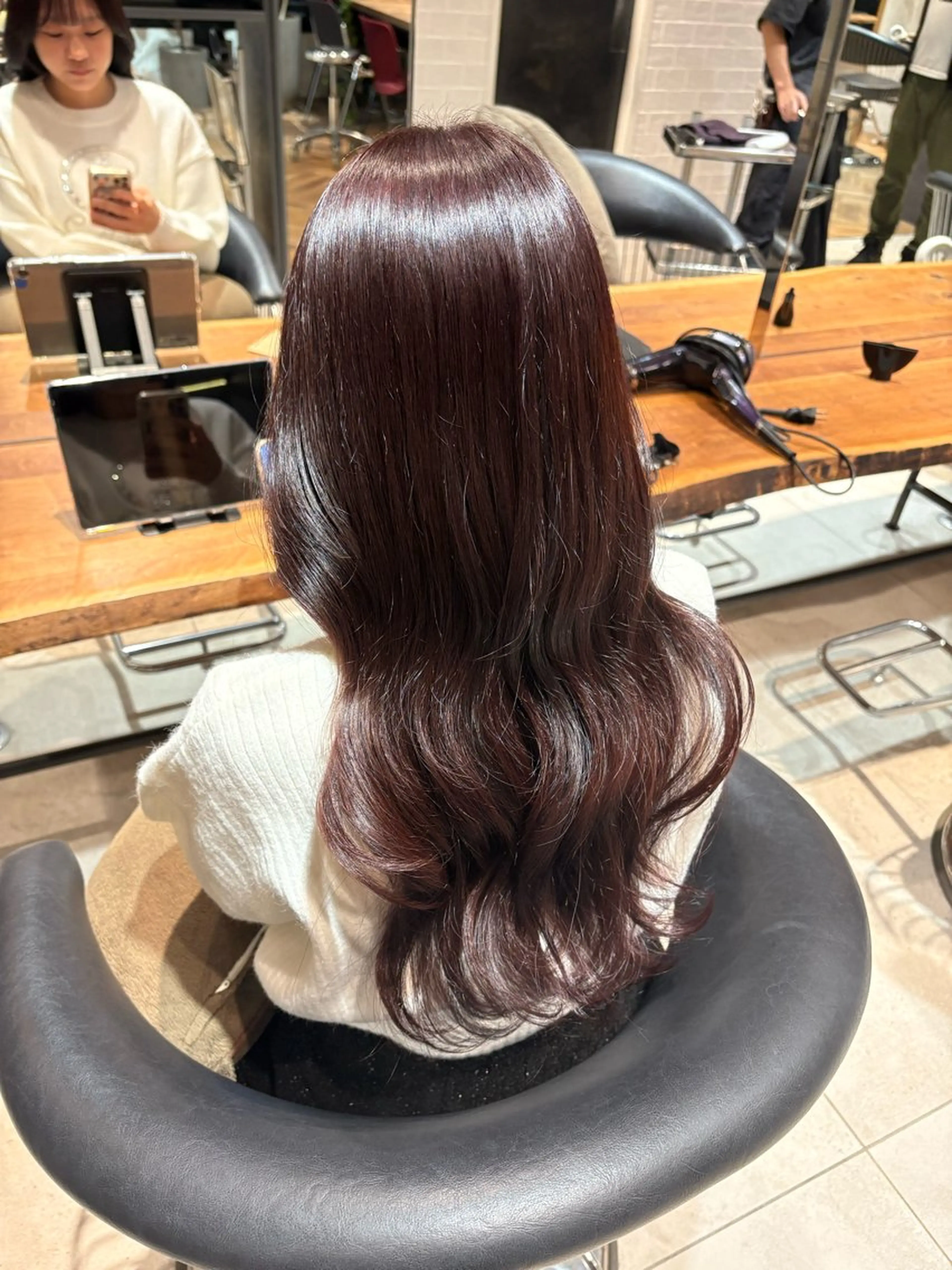 ロング ピンクブラウン ヘアカラー sweetroom藤沢所属・髪質改善✨透明感 カラー/大木南美のヘアスタイル