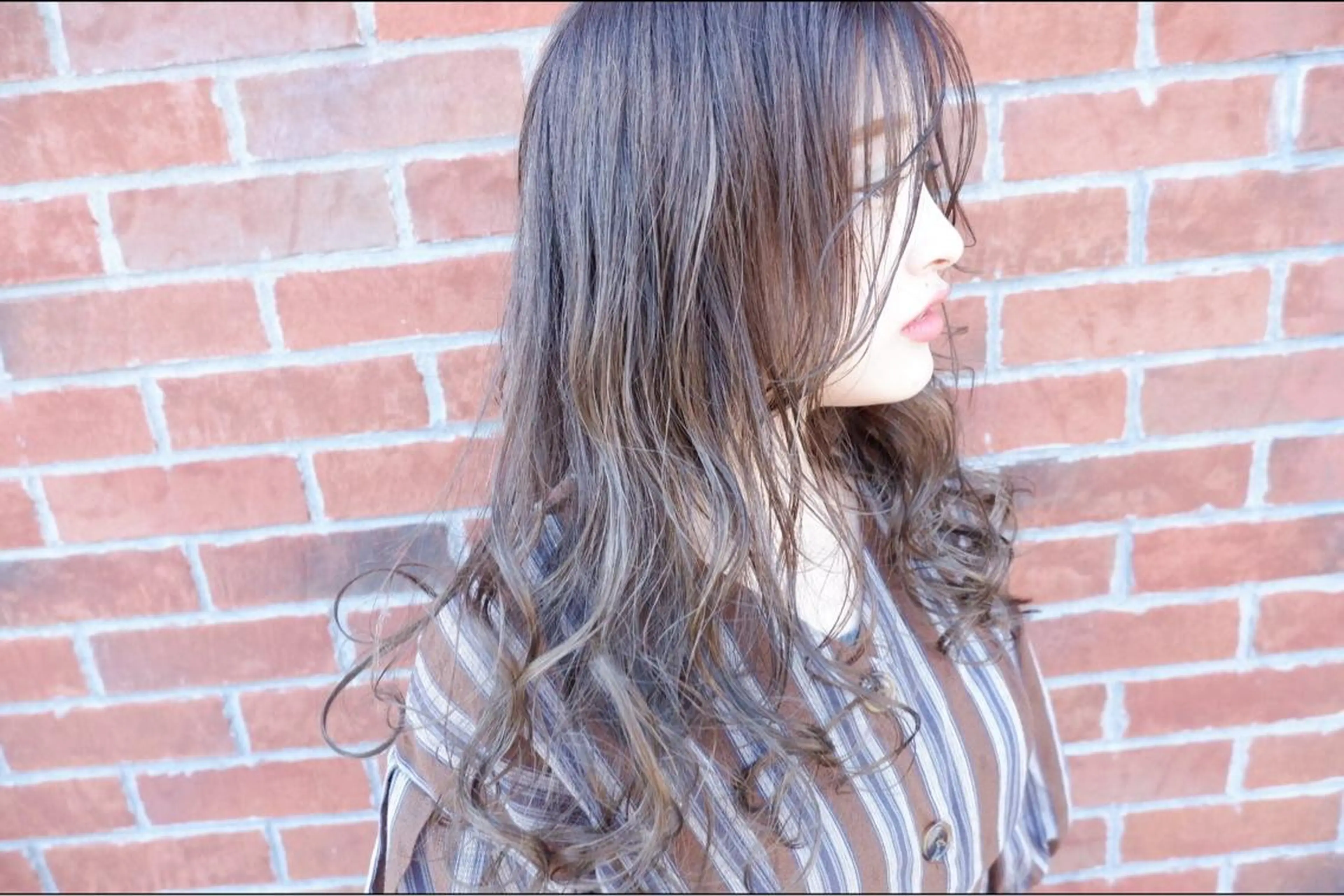 ロング カラー ハイライトカラー ハイライト 横浜🍒カット エクステ／RIEのヘアスタイル