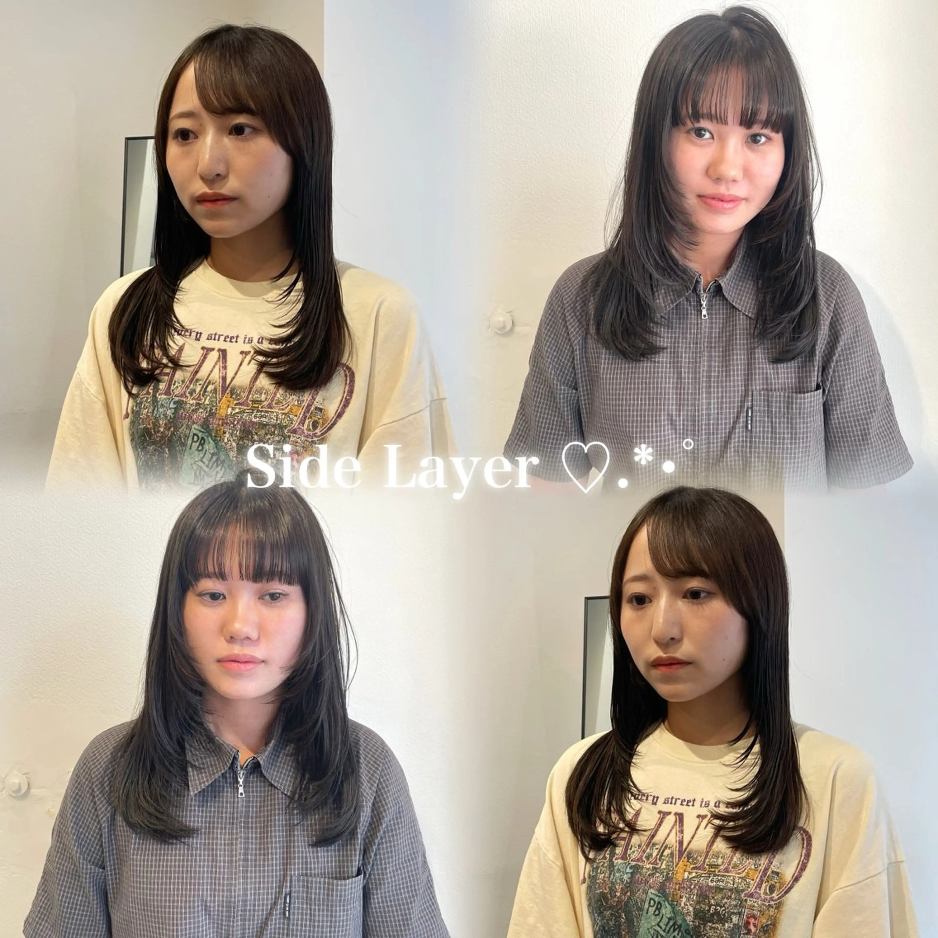 ロング レイヤーカット note所属・韓国風/レイヤー/ note アヤナのヘアスタイル