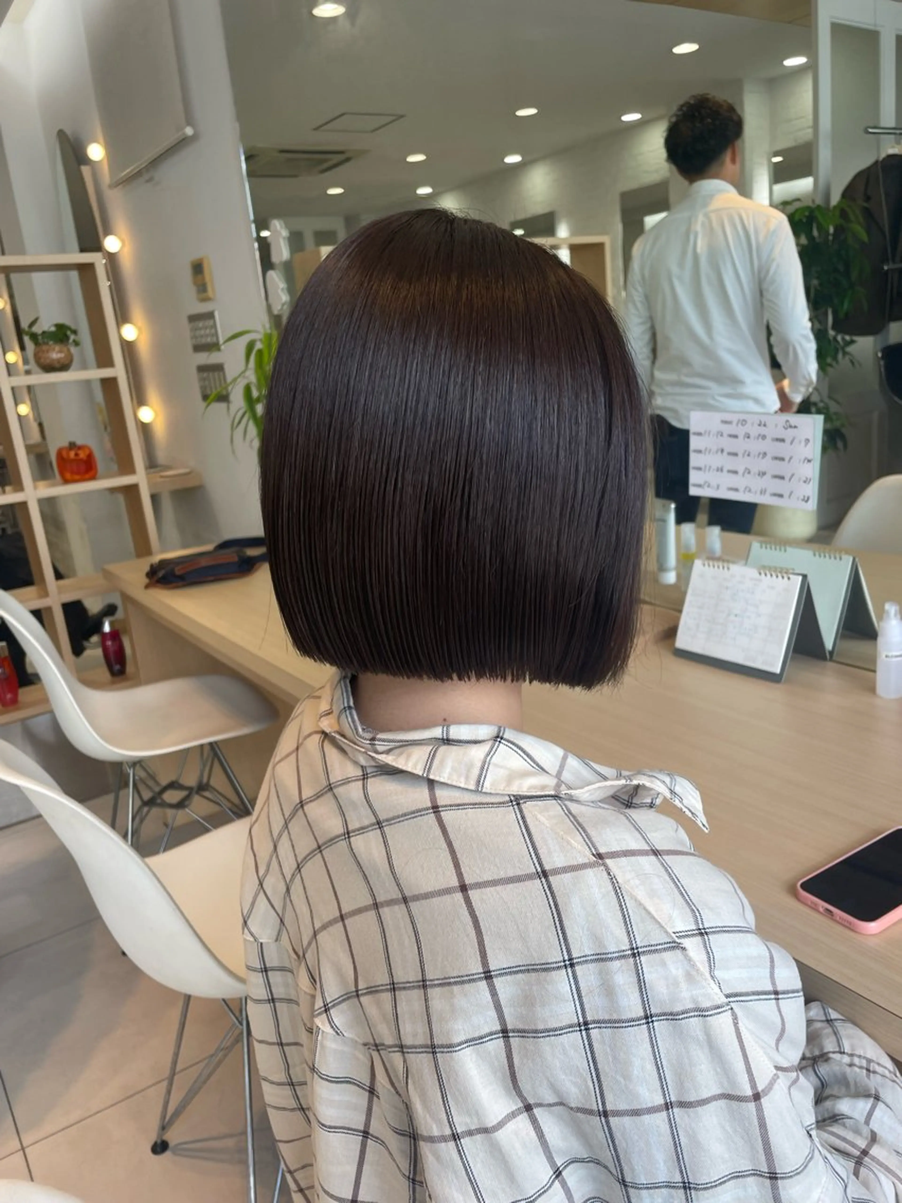 ミディアム 顔まわりレイヤー 姫カット 韓国風ヘア レイヤーカット ワンホンヘア カット ヘアカラー nuu 栄所属・🧸SAKI🎀 韓国レイヤーのヘアスタイル