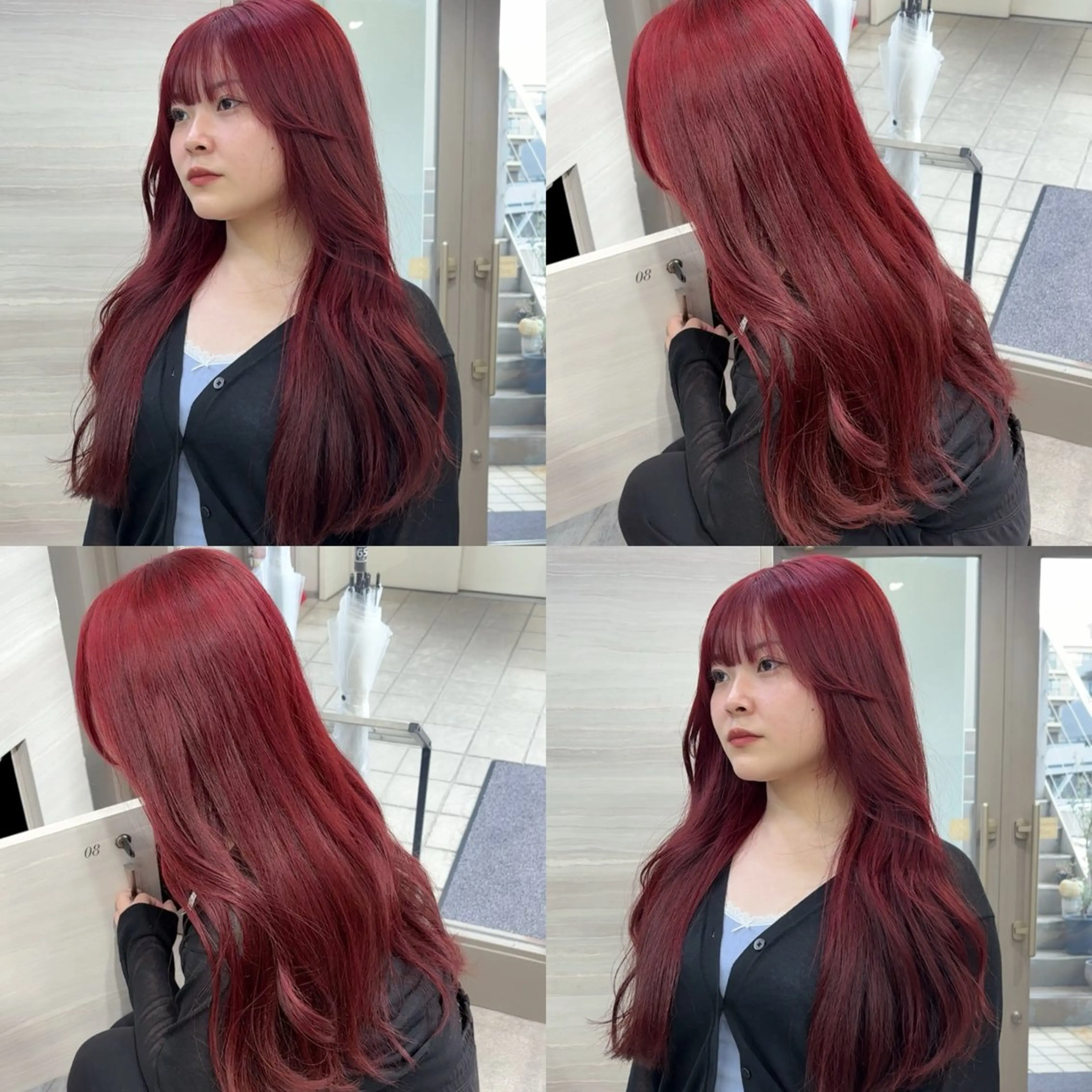 ロング カラー ブリーチ ブリーチなしカラー カット ヘアカラー The Path ARENのヘアスタイル