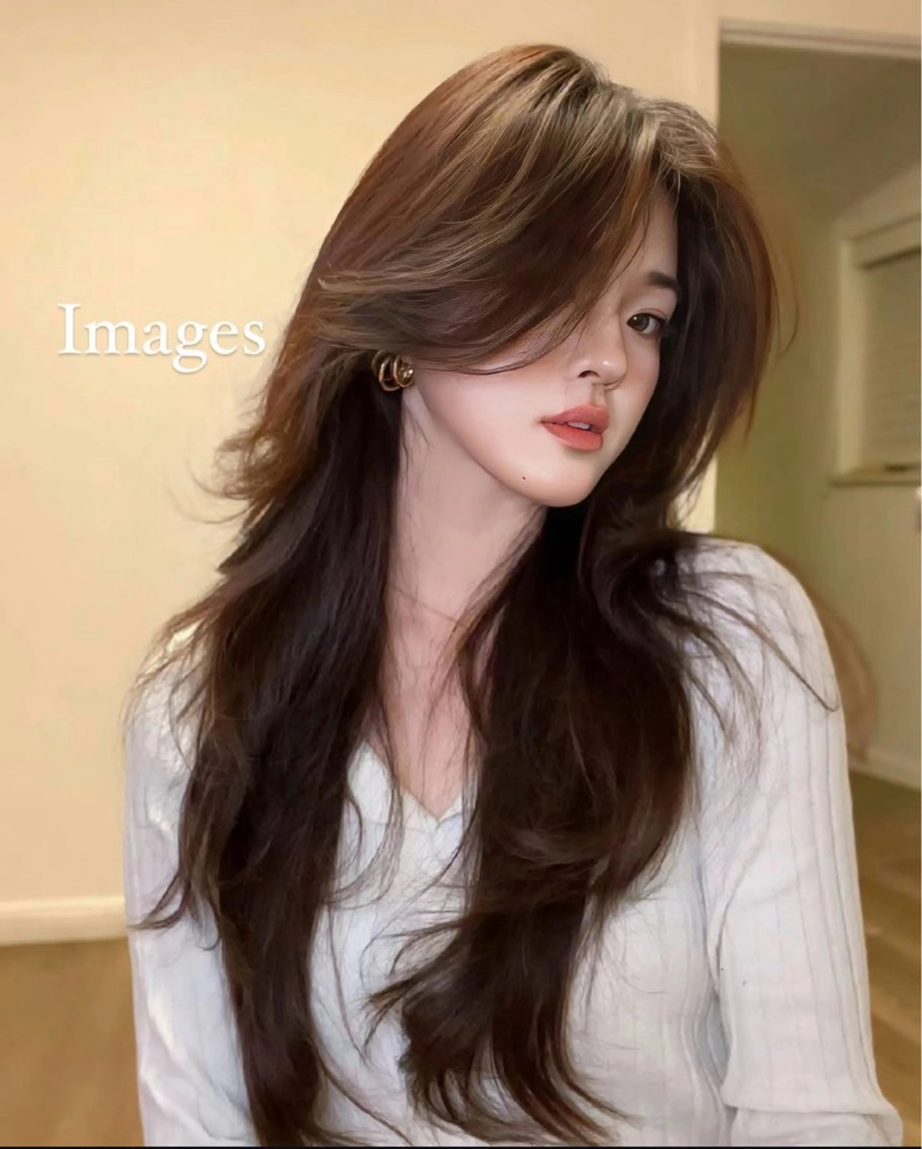 ロング 海野翔吾🇨🇳 ワンホンレイヤーのヘアスタイル