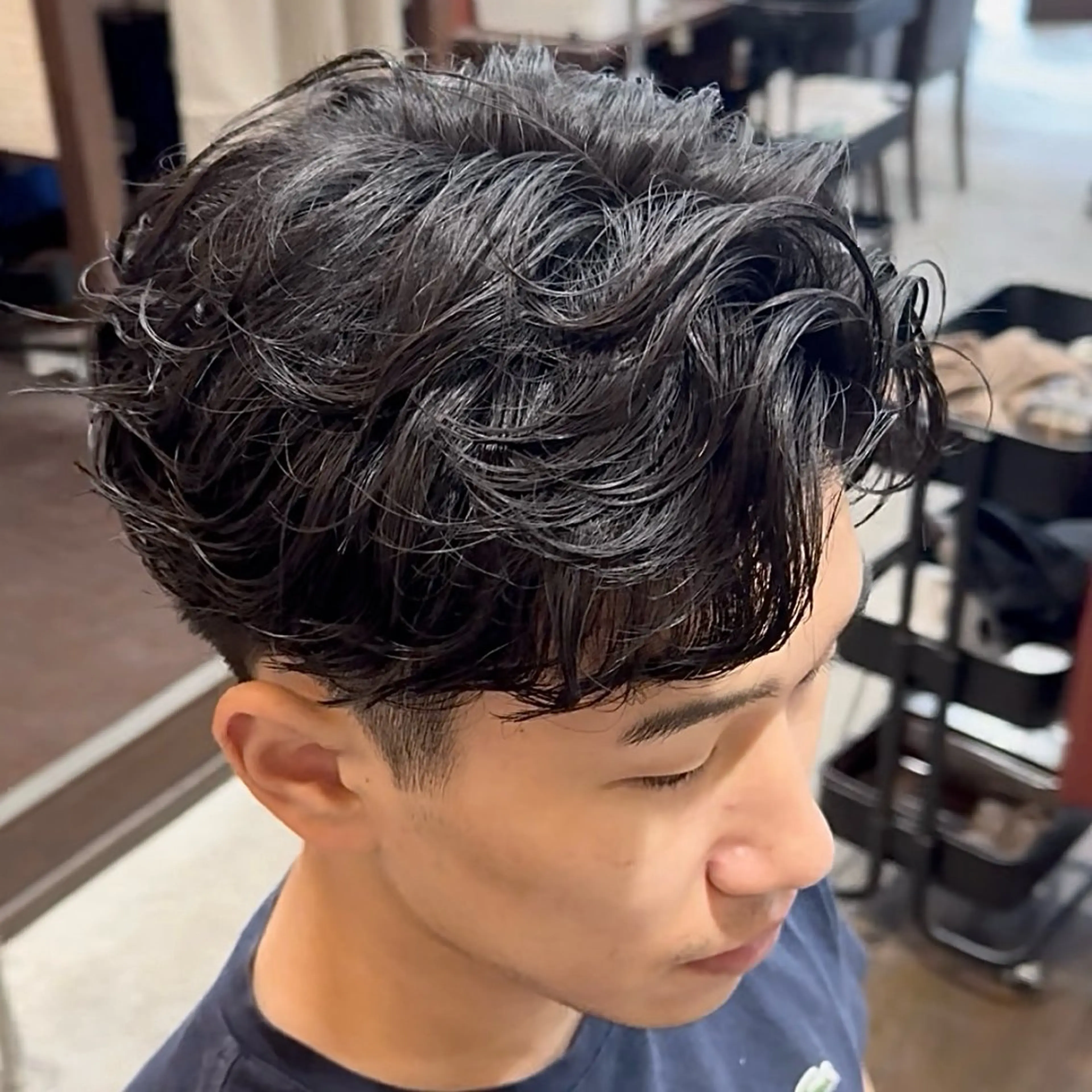 パーマ メンズ フェザーパーマ メンズパーマ カット パーマ メンズ特化|パーマ| RYUのヘアスタイル